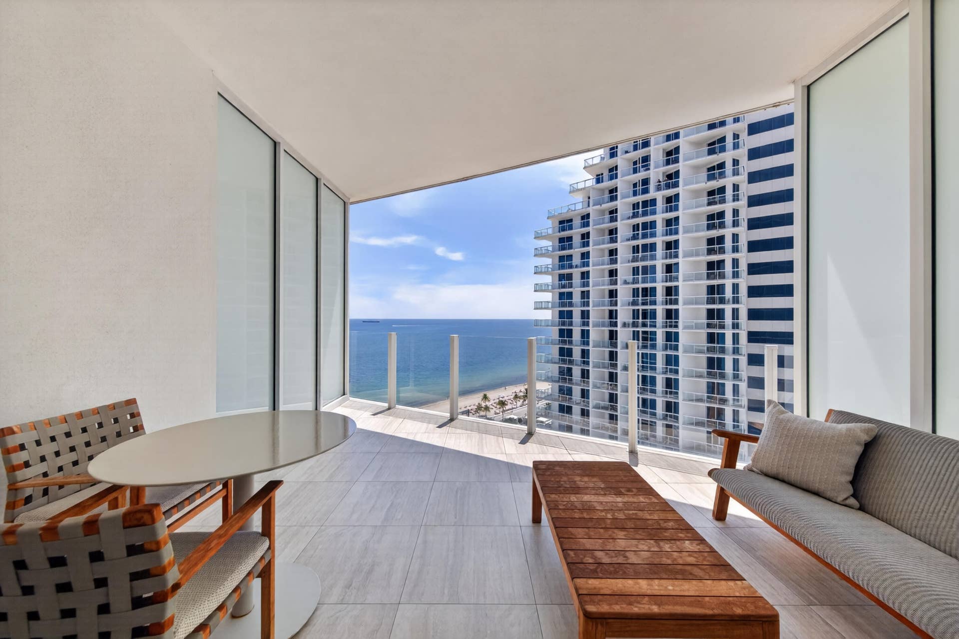 Ocean Views from all balconies & suites of private 2 Bedroom Residence.