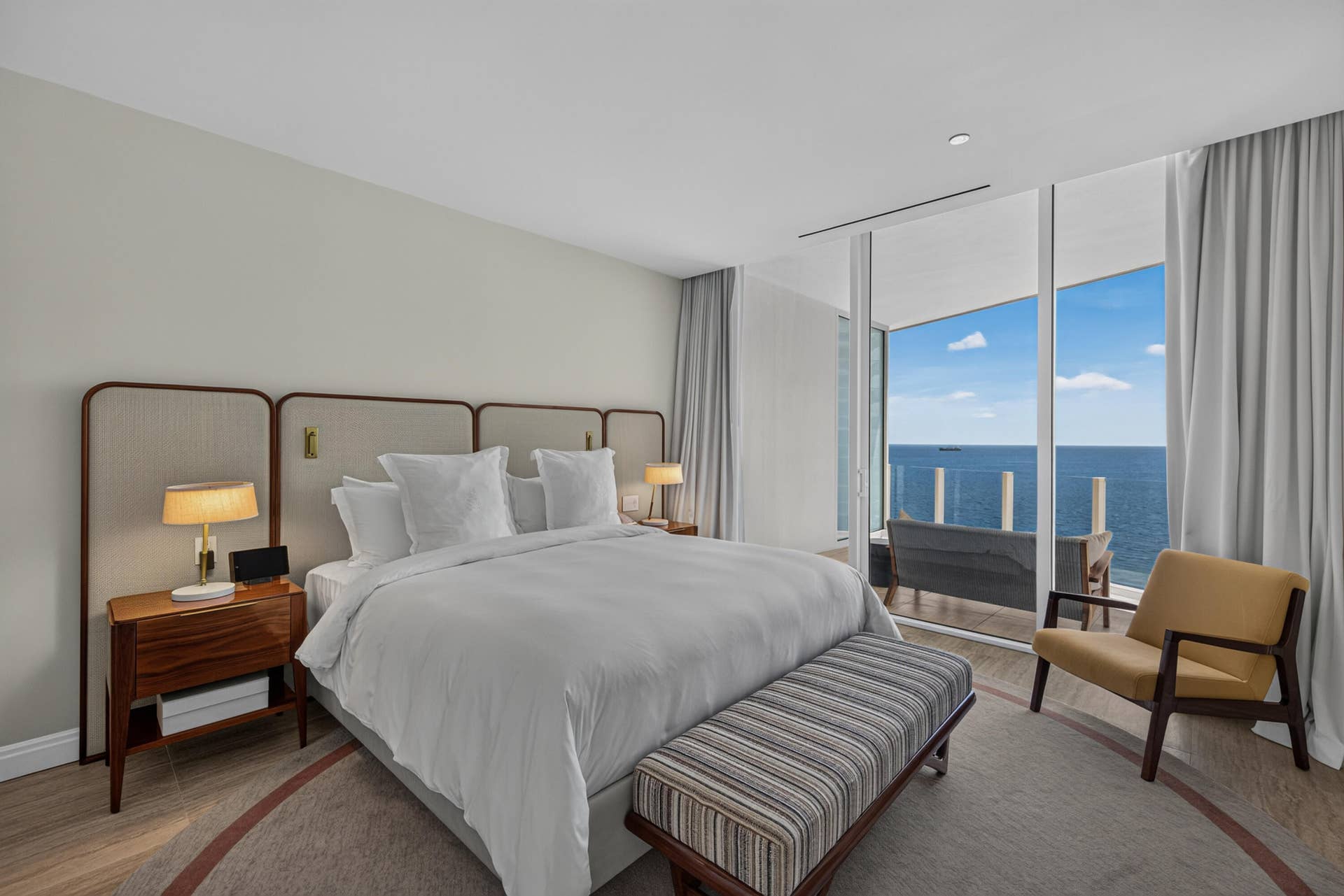 Primary King Southeast Oceanview Suite located inside the main residence.