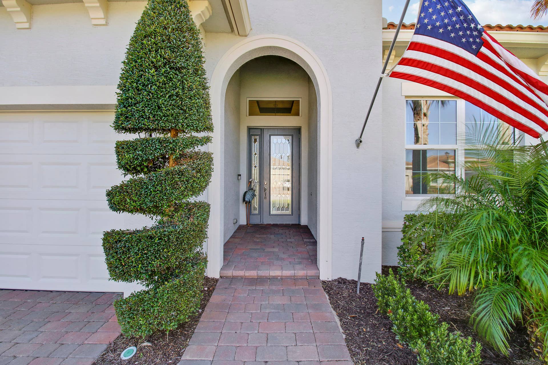Covered Entry w/ Glass Door