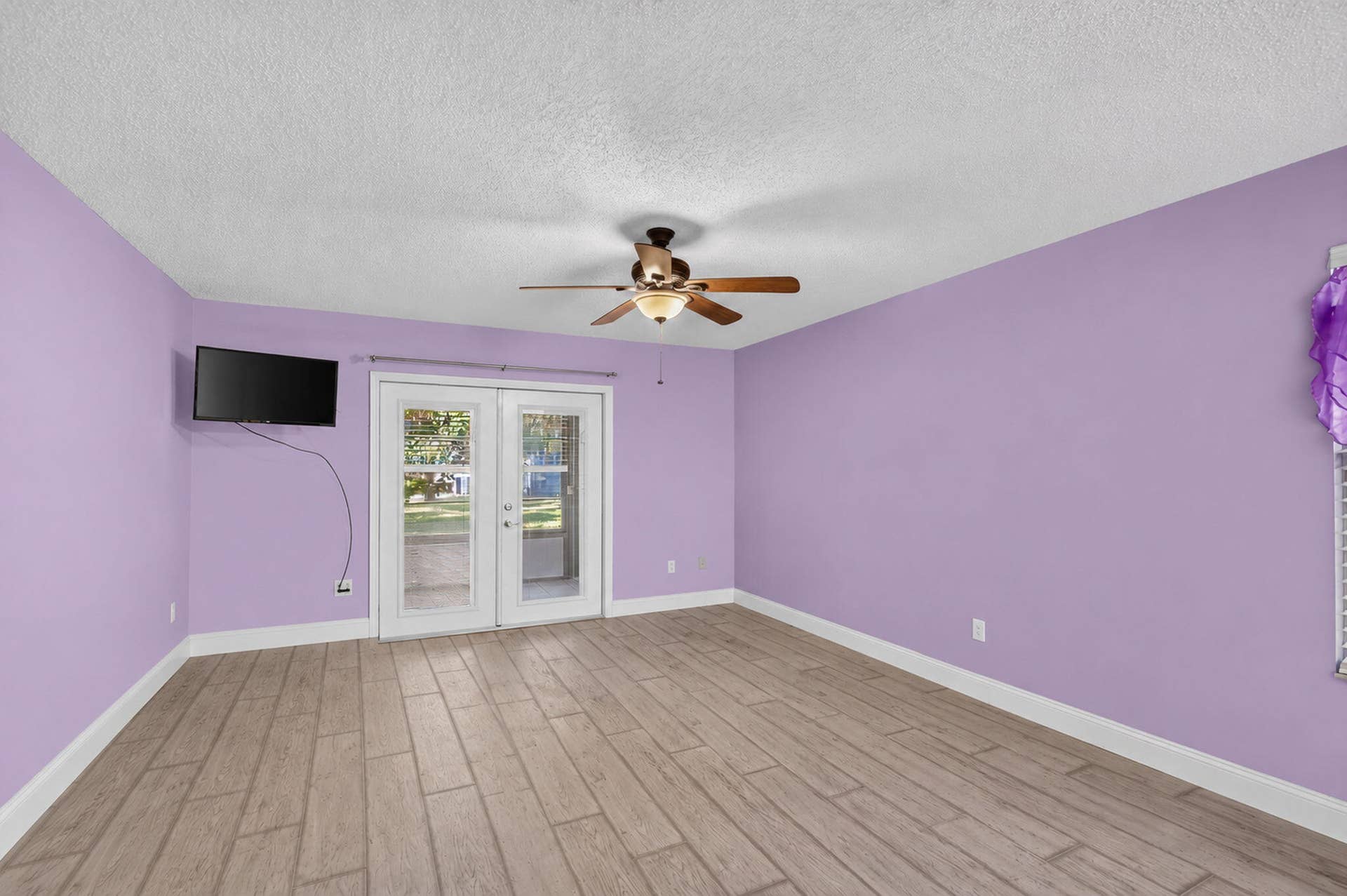 French Doors with blinds