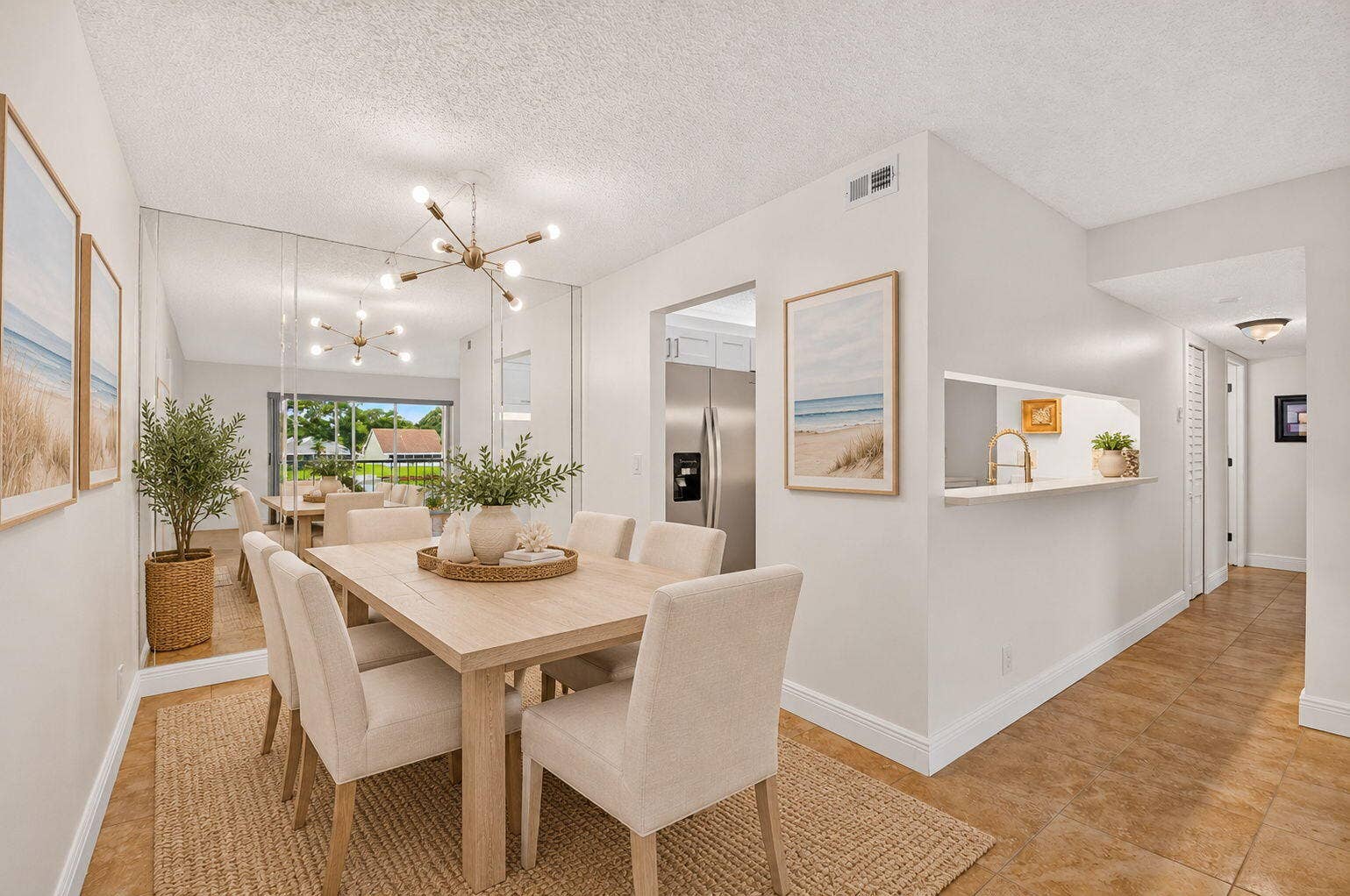 Dining Room Digitally Staged.