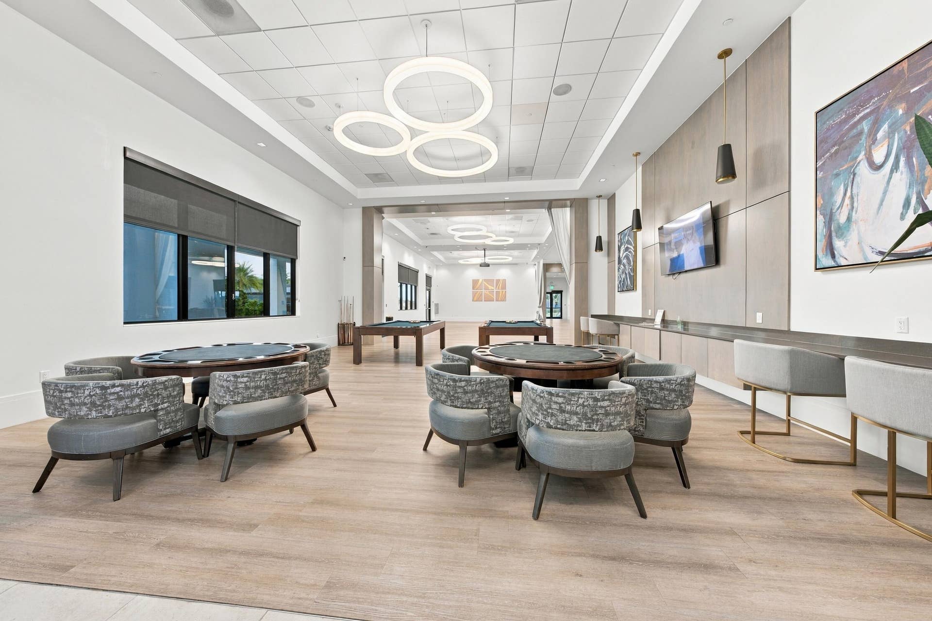 4931 Rivo Alto Circle, Westlake, FL 33470 Cresswind clubhouse game room pool and poker tables