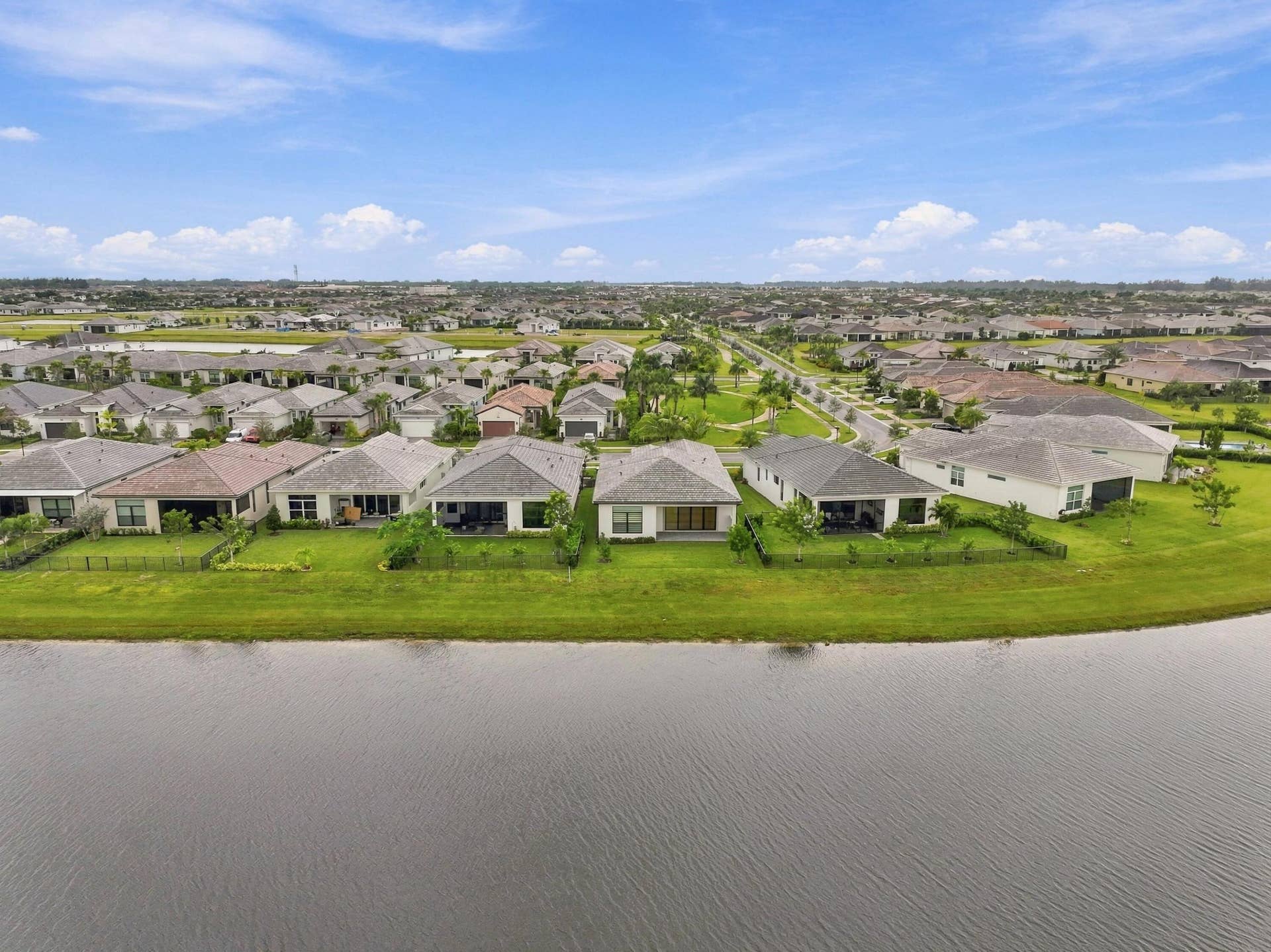 4931 Rivo Alto Circle, Westlake, FL 33470 Back of the home from the lake
