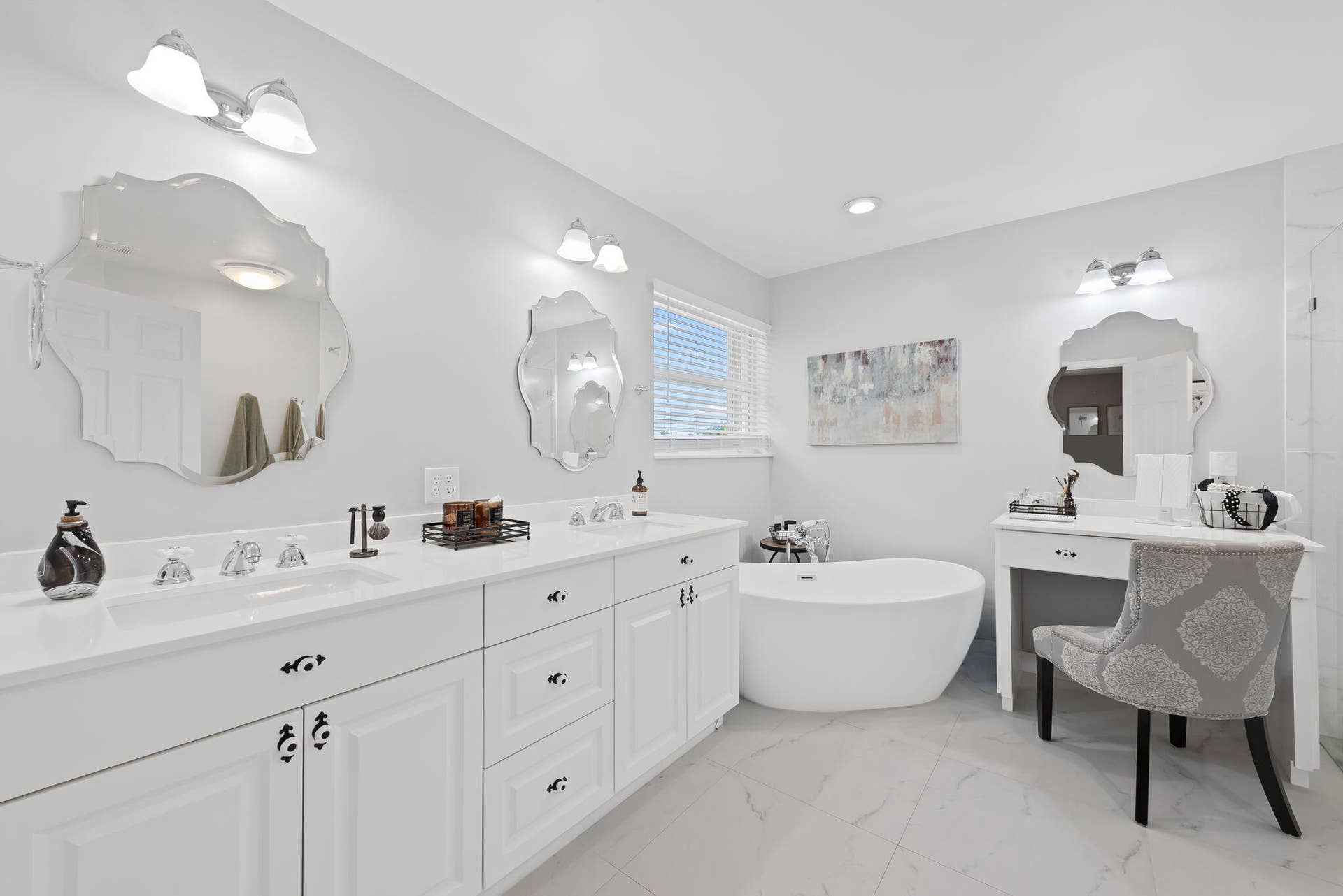 Beautifully updated primary bath