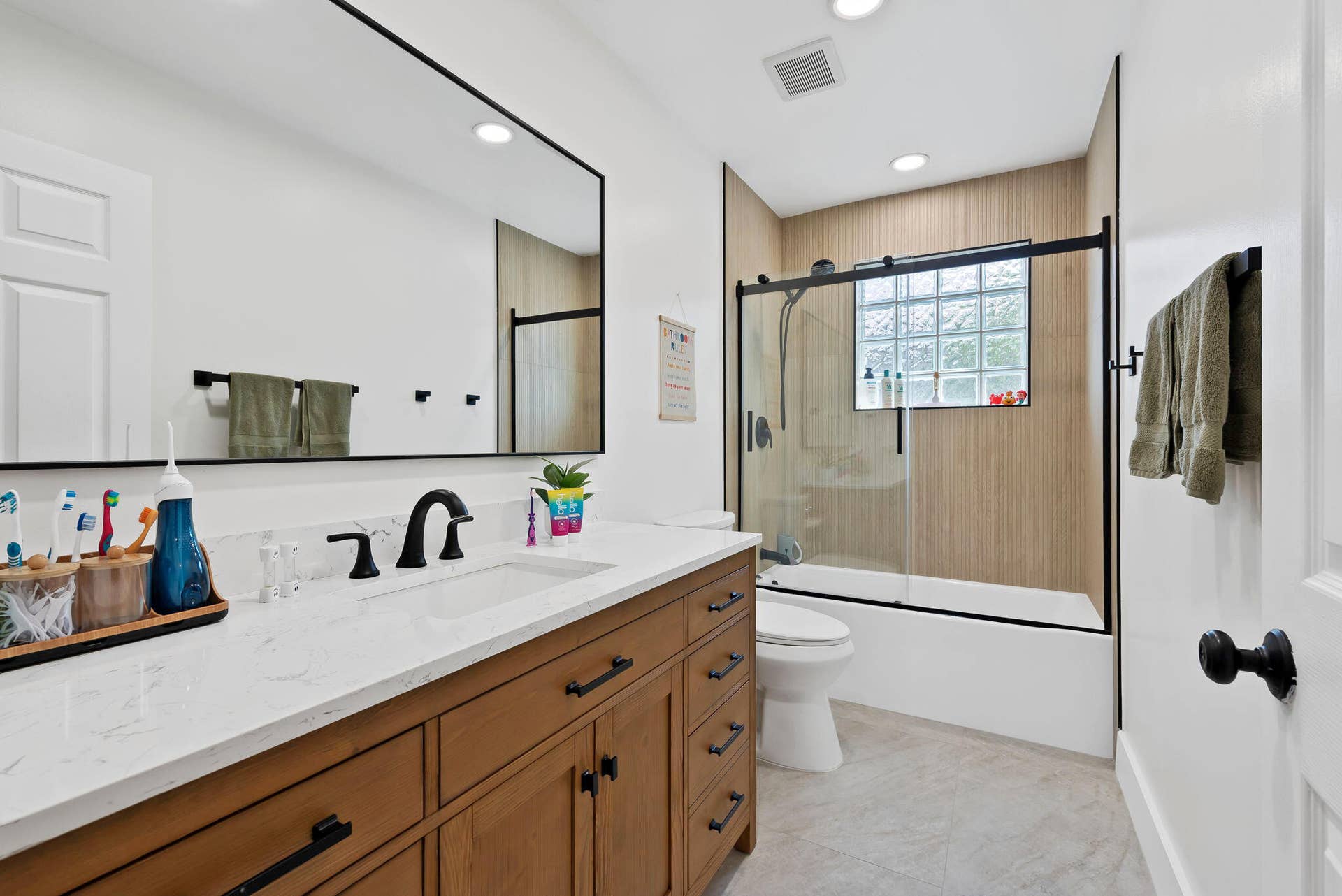 Updated second bathroom