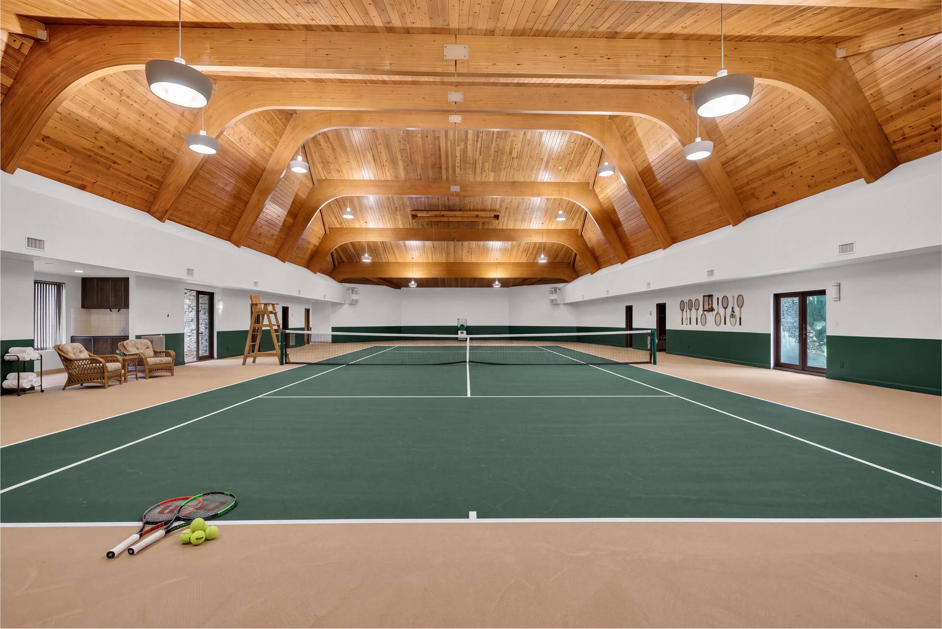 Tennis Court/Digitally Staged