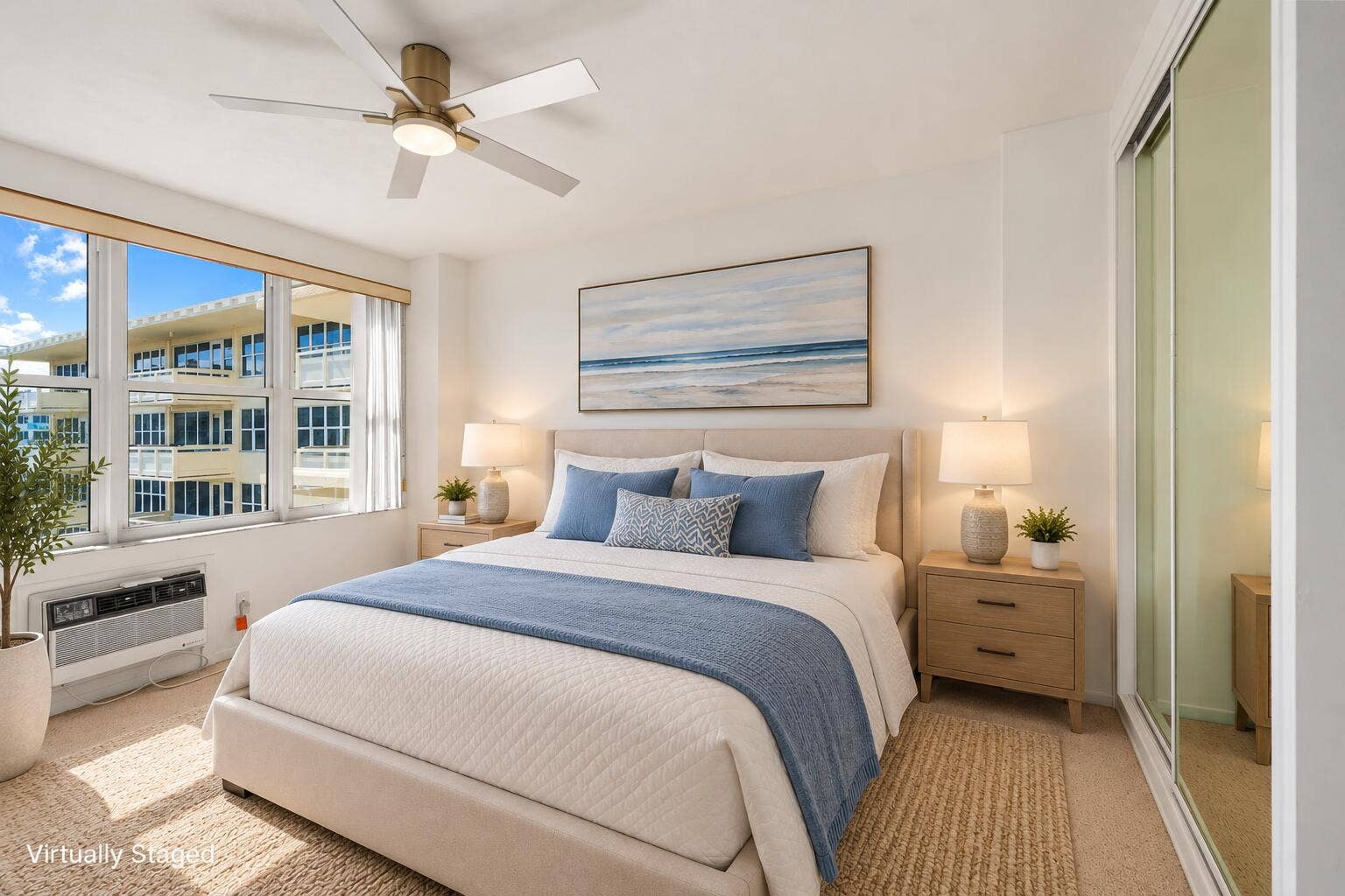 3200 NE 36th Street, #1618, Fort Lauderdale, FL 33308 Coastal Bedroom Virtually Staged (1)