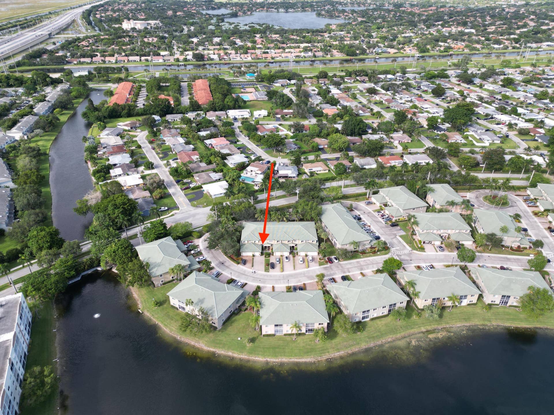 7986 EXETER Boulevard W, #101, Tamarac, FL 33321 Ariel view of unit
