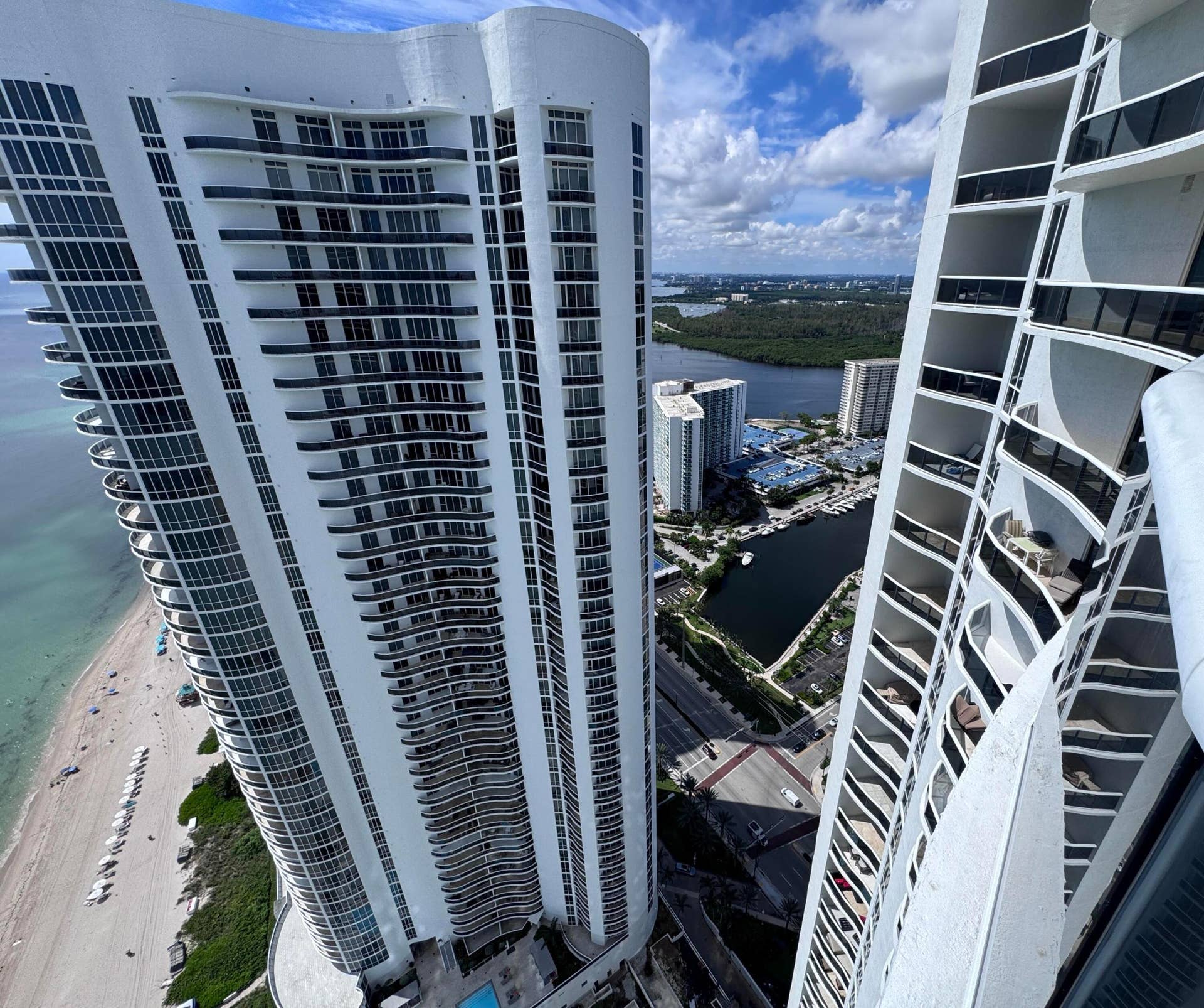 16001 COLLINS Avenue, #4002, Sunny Isles Beach, FL 33160 Intercoastal views from balcony ...