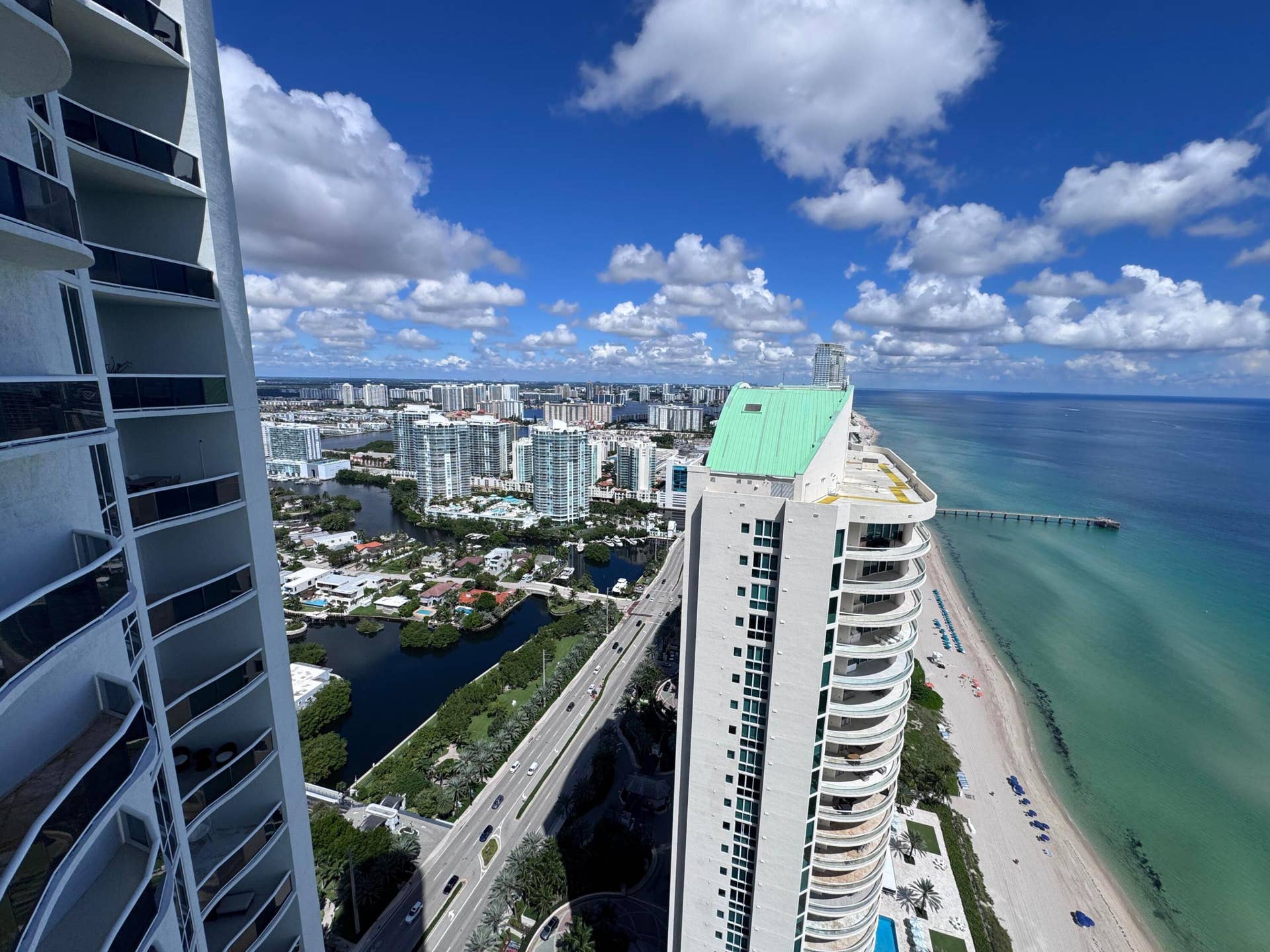 16001 COLLINS Avenue, #4002, Sunny Isles Beach, FL 33160 North views from balcony