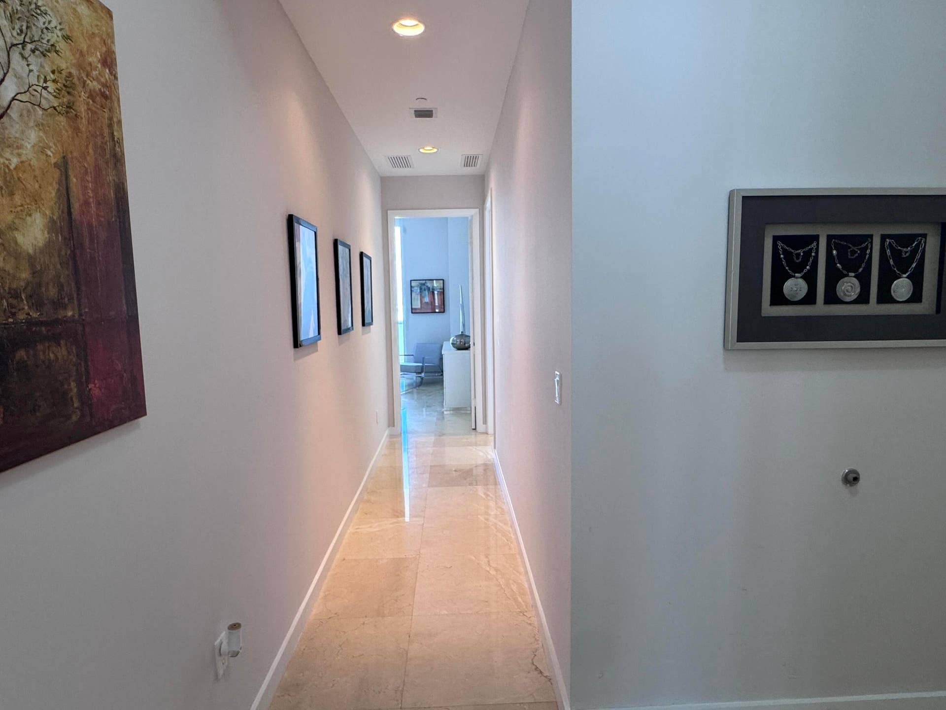 16001 COLLINS Avenue, #4002, Sunny Isles Beach, FL 33160 Hallway to North-Wing bedrooms ...