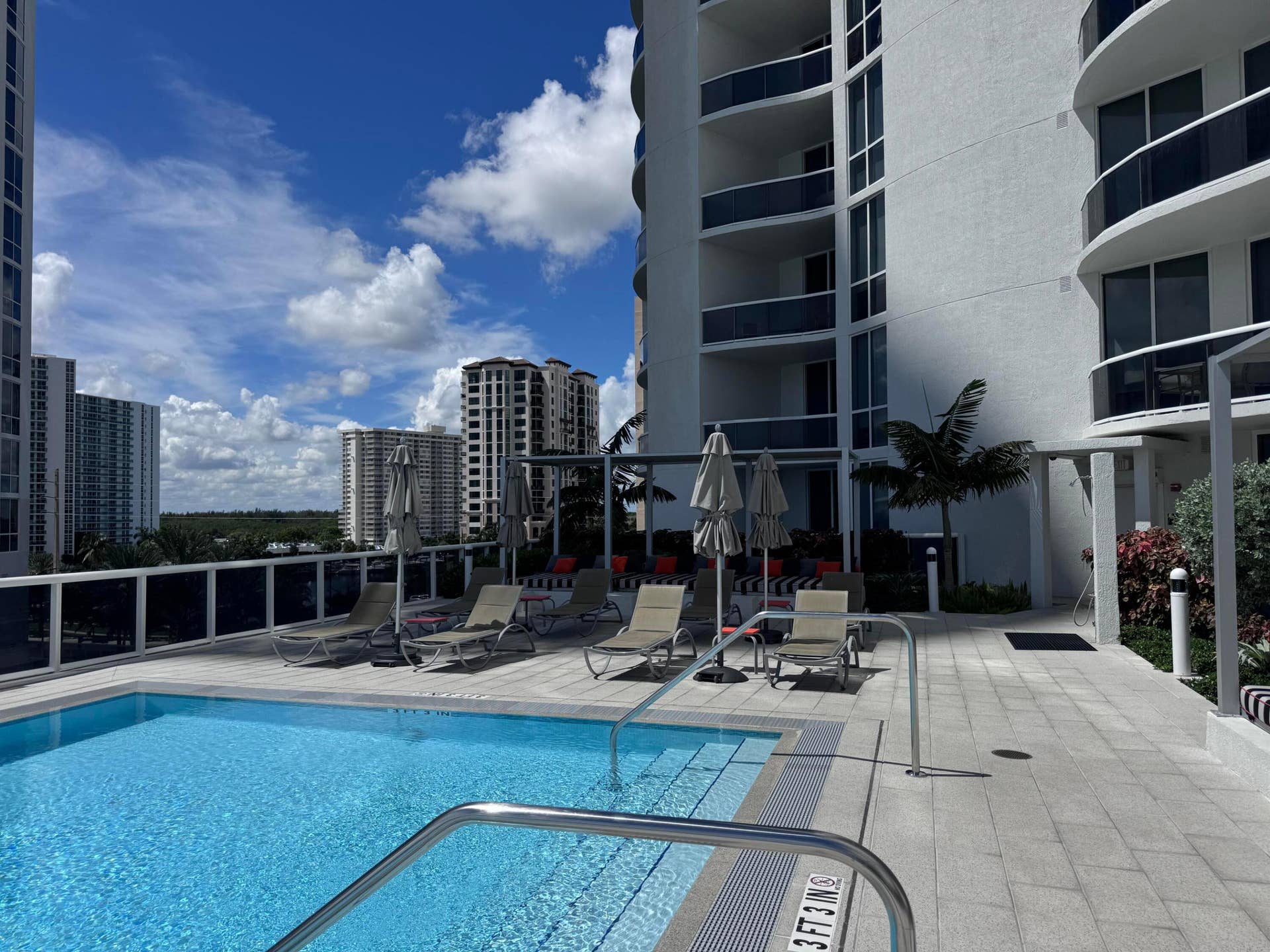 16001 COLLINS Avenue, #4002, Sunny Isles Beach, FL 33160 Plenty of lounging chairs ...