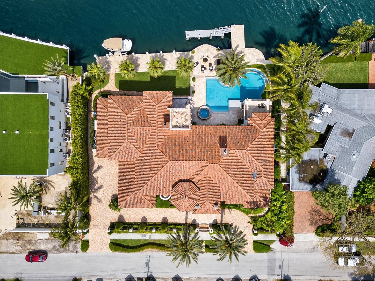 1627 SE 7TH Street, Fort Lauderdale, FL 33316 Mediterranean Waterfront Estate Aerial V