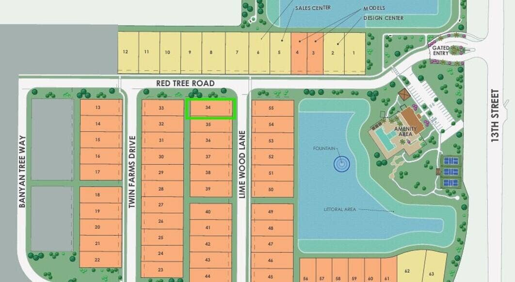 4543 Lime Wood Lane, #34 Prestige, Vero Beach, FL 32968 34 Map