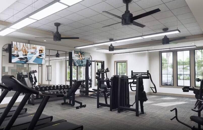 4543 Lime Wood Lane, #34 Prestige, Vero Beach, FL 32968 Fitness Room Rendering