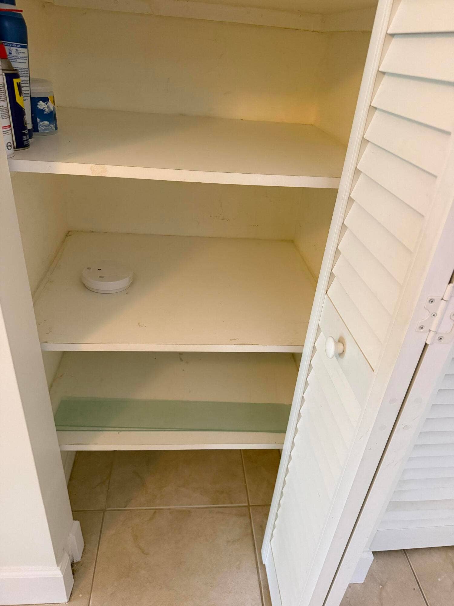Closet on balcony porch