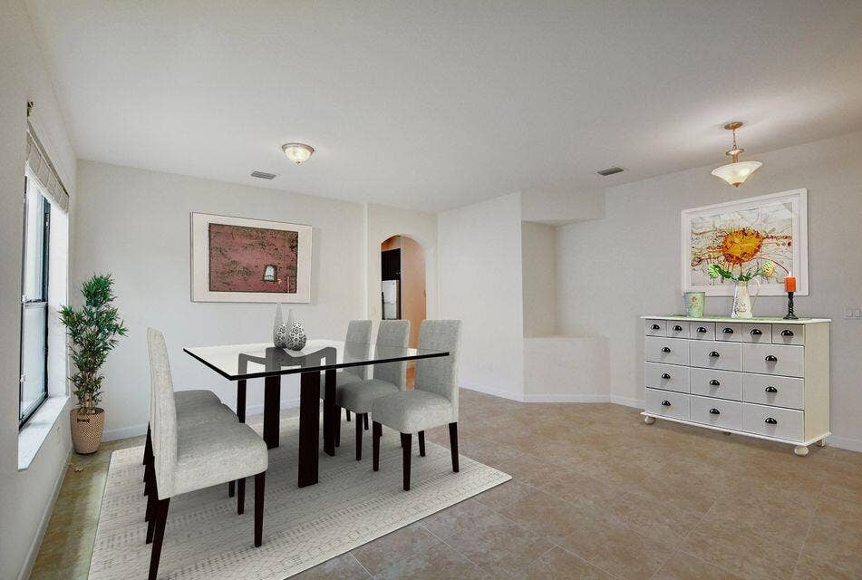 8979 Gulf Run Way, Lake Worth, FL 33467 dining staged
