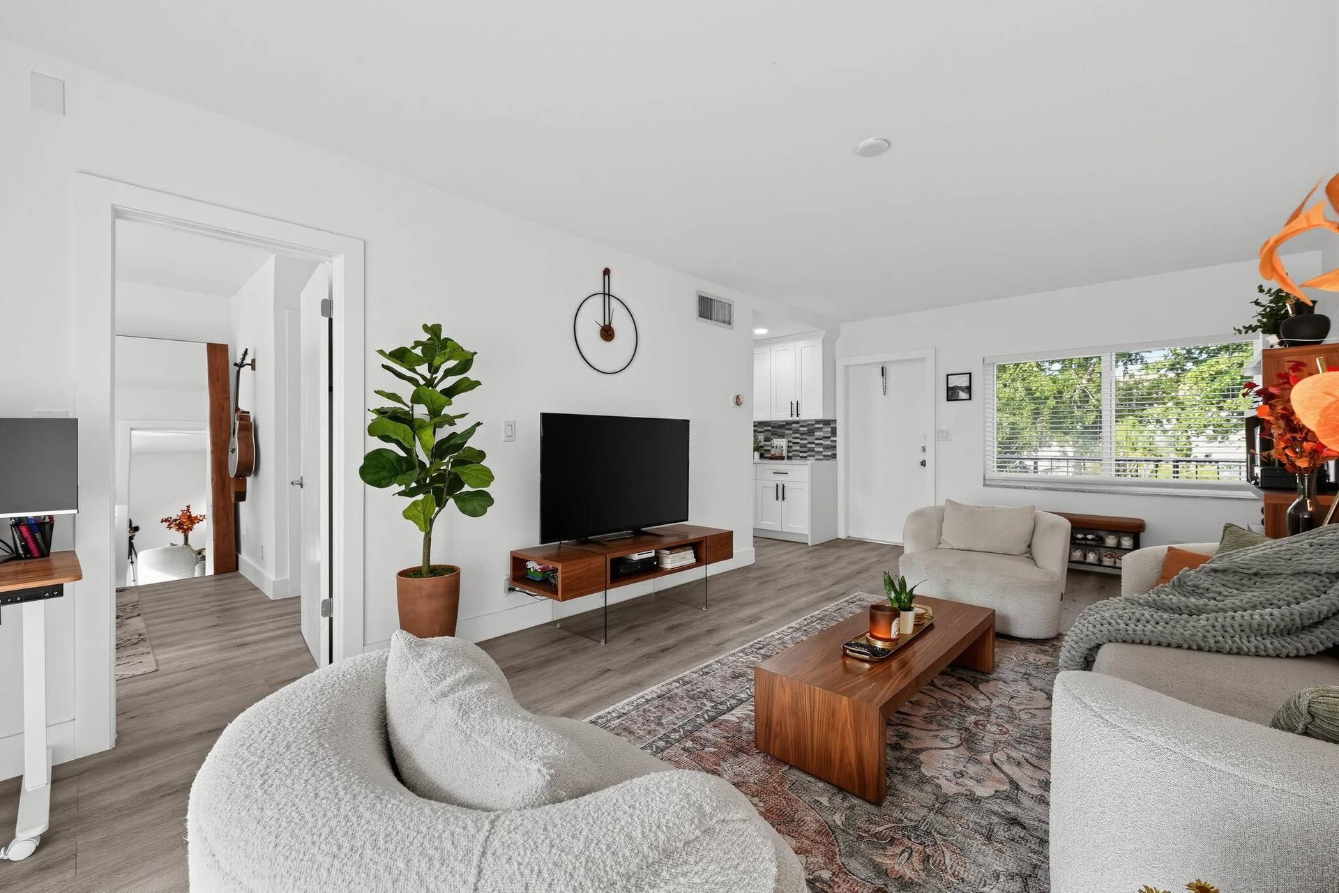 4143 N OCEAN Boulevard, #209, Fort Lauderdale, FL 33308 Chic interior features luxury vinyl flooring.