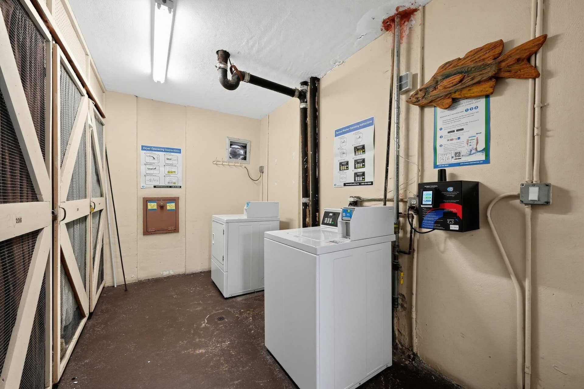 4143 N OCEAN Boulevard, #209, Fort Lauderdale, FL 33308 Coin laundry and storage units for the residents.