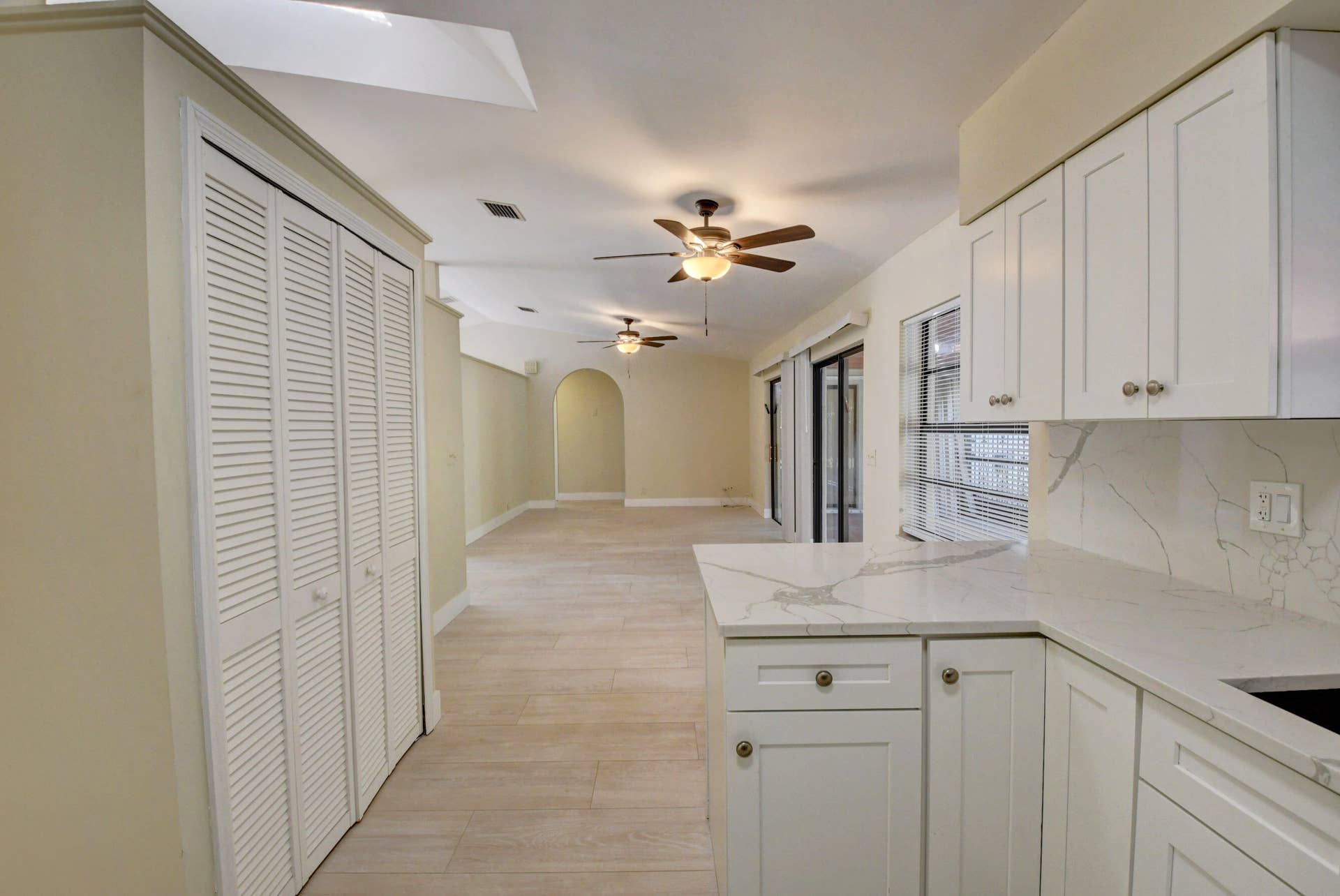 Open-Concept Kitchen Overlooking Spacious Living Area