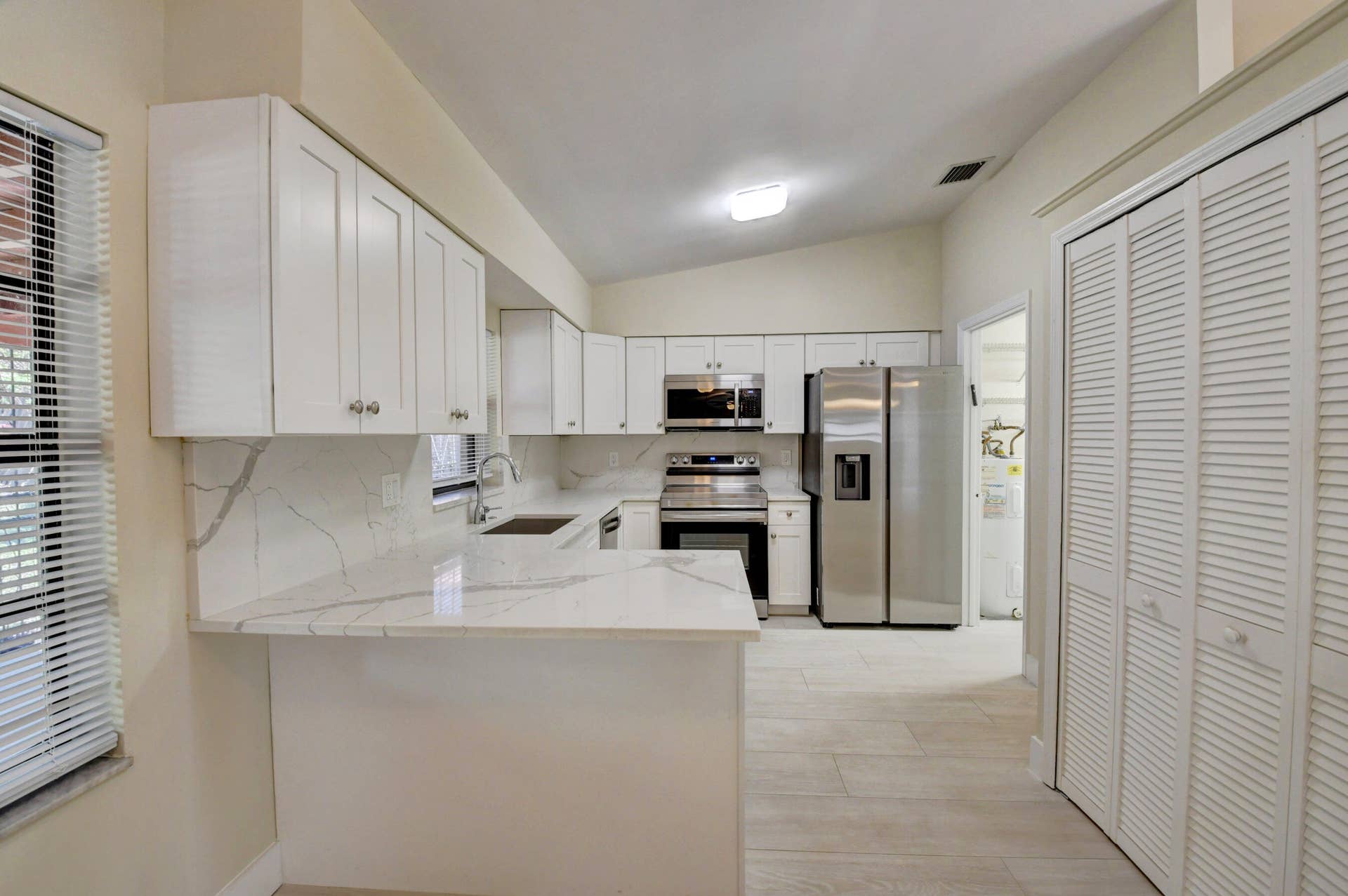 Bright Kitchen with Breakfast Bar