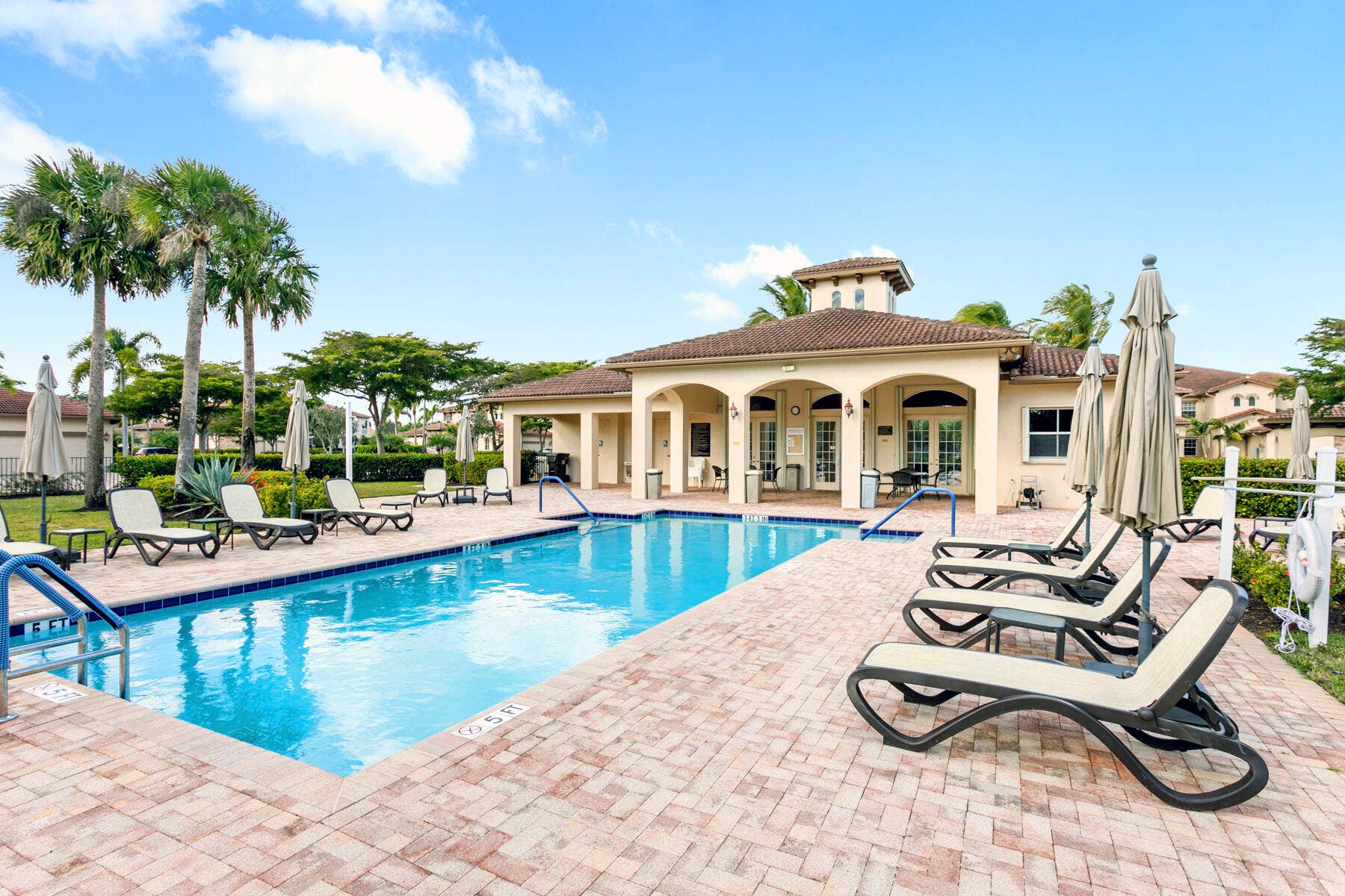 Excellent location...steps away from the private community pool and clubhouse in Orchid Reserve residents