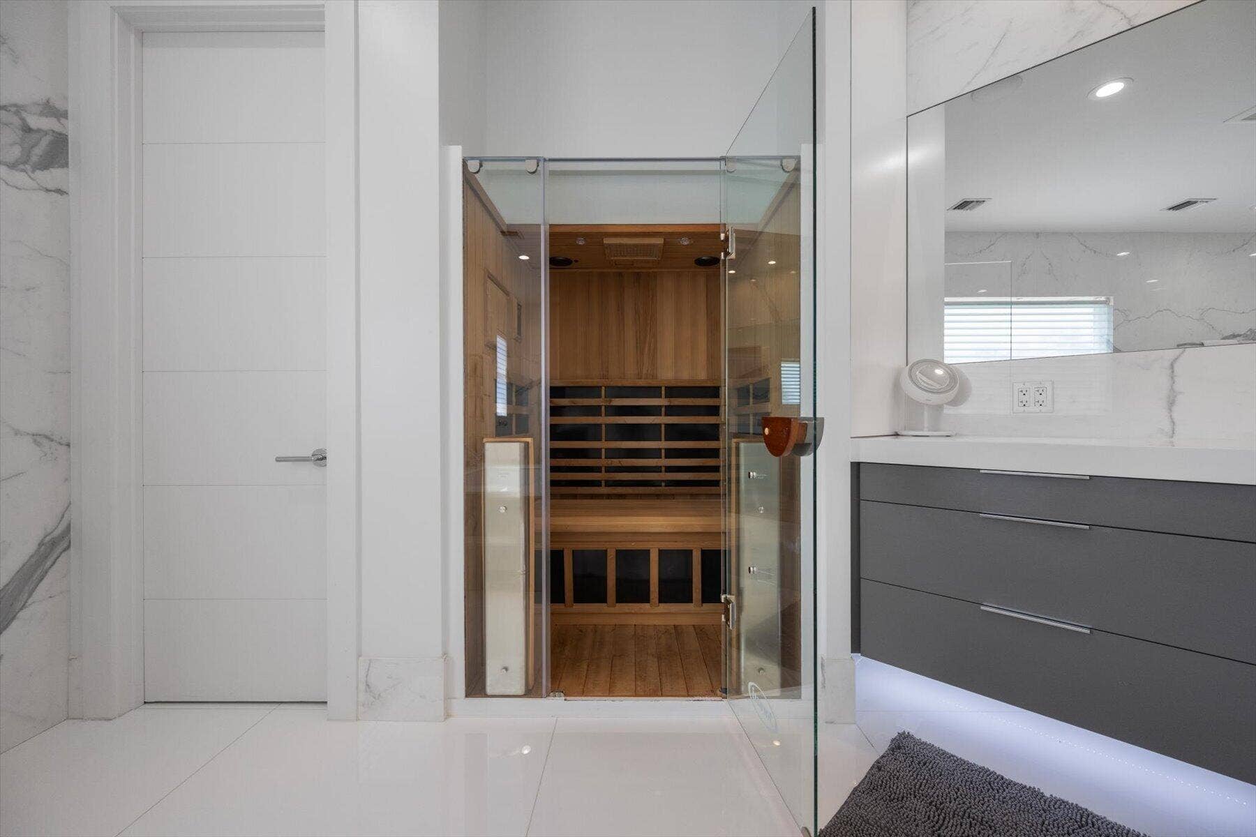 3580 Aiken Court, Wellington, FL 33414 primary bathroom sauna