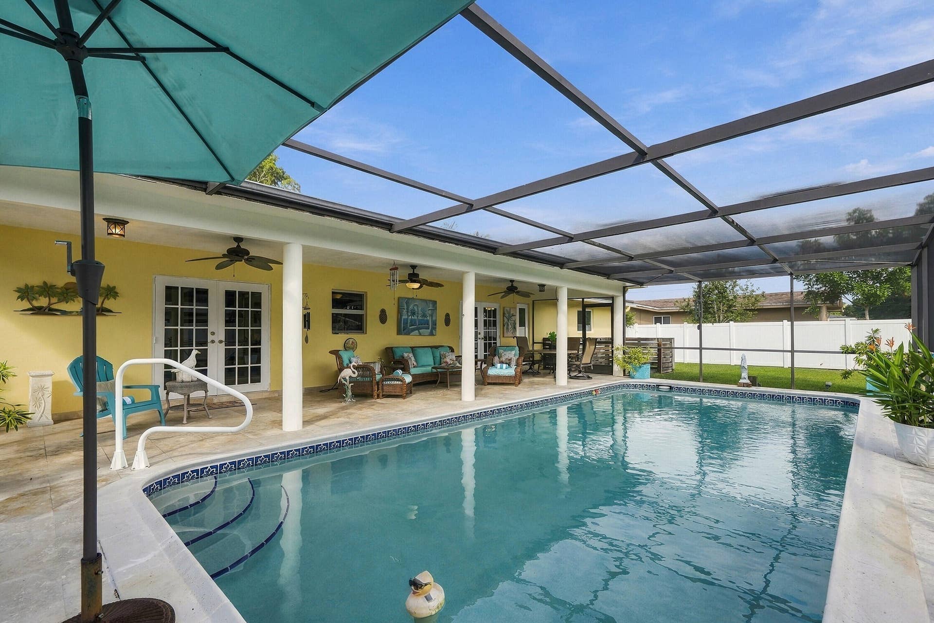 7360 NW 14th Street, Plantation, FL 33313 Pool and Patio Screened