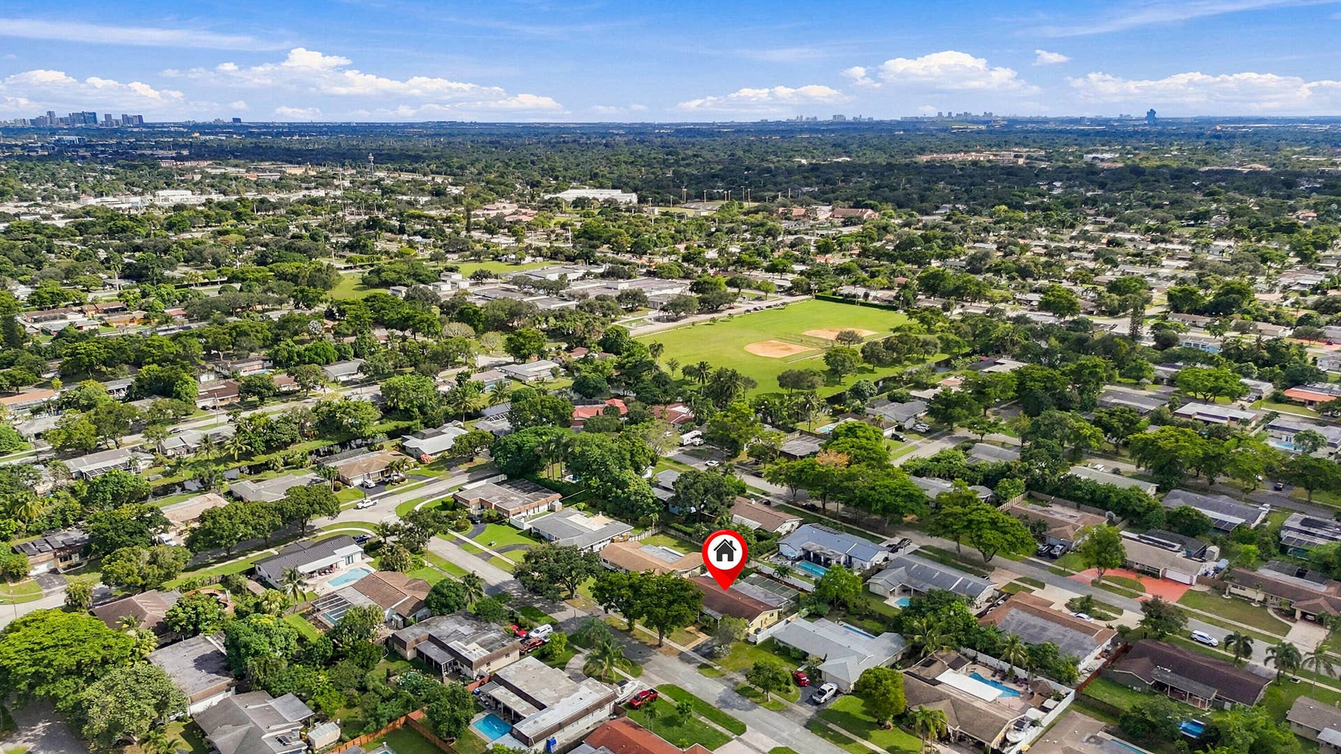 7360 NW 14th Street, Plantation, FL 33313 Front Aerial View