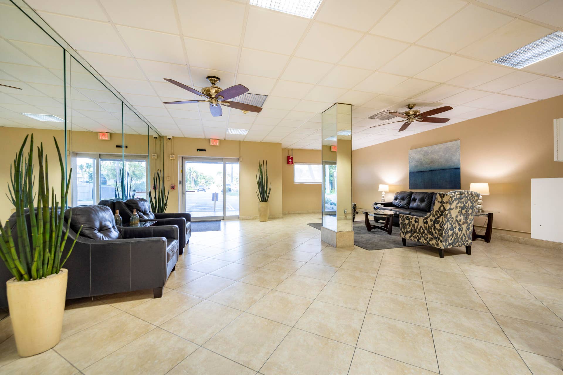 Building Front Lobby