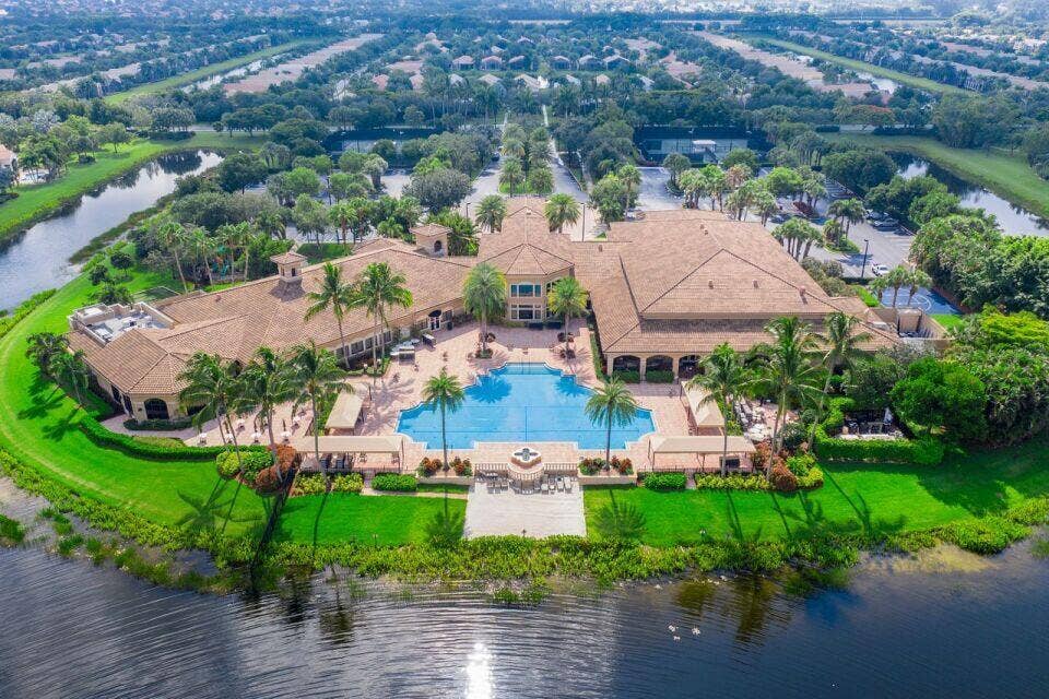 7657 ROYALE RIVER Lane, Lake Worth, FL 33467 Main pool aerial (2)