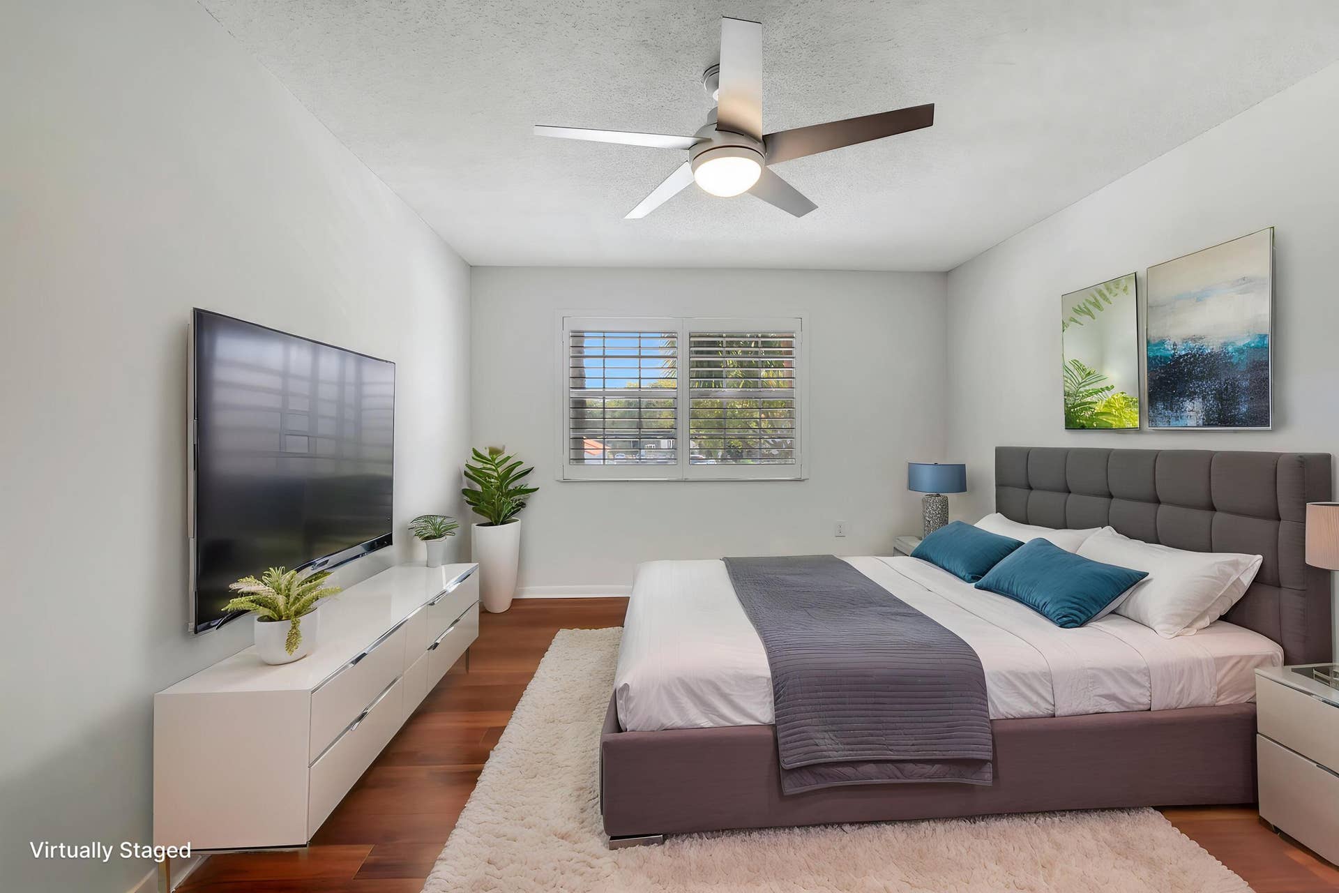 3111 Clint Moore Road, #203, Boca Raton, FL 33496 Virtually staged primary bedroom