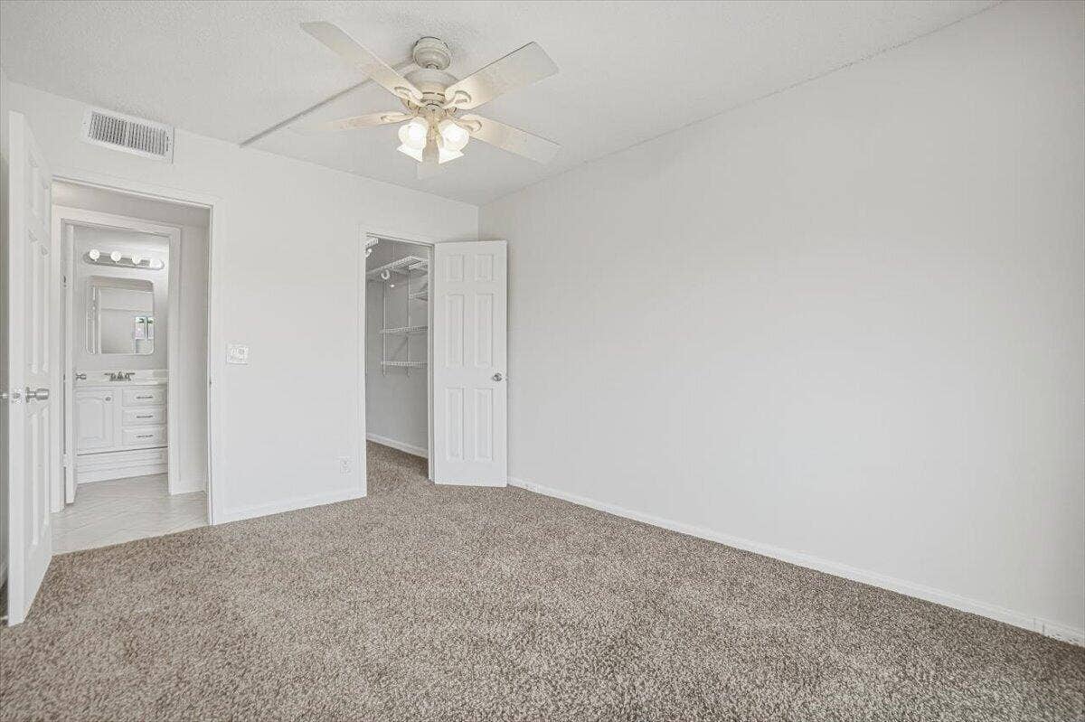 Primary facing walk in closet
