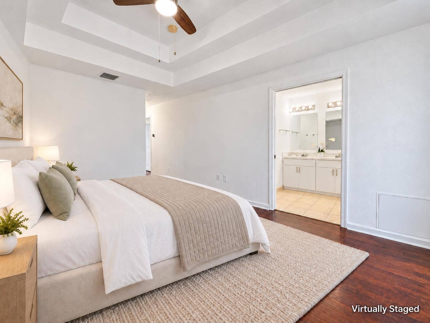 2725 NE 8TH Avenue, #112, Wilton Manors, FL 33334 Staged bedroom with virtual staging disc