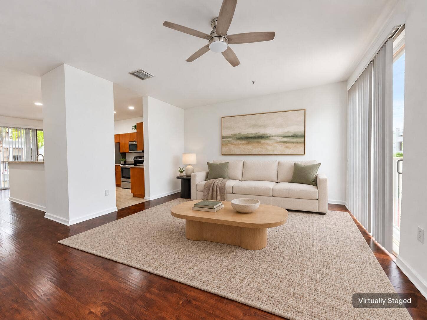 2725 NE 8TH Avenue, #112, Wilton Manors, FL 33334 Reverse-Angle Sage Living Room Staging-4