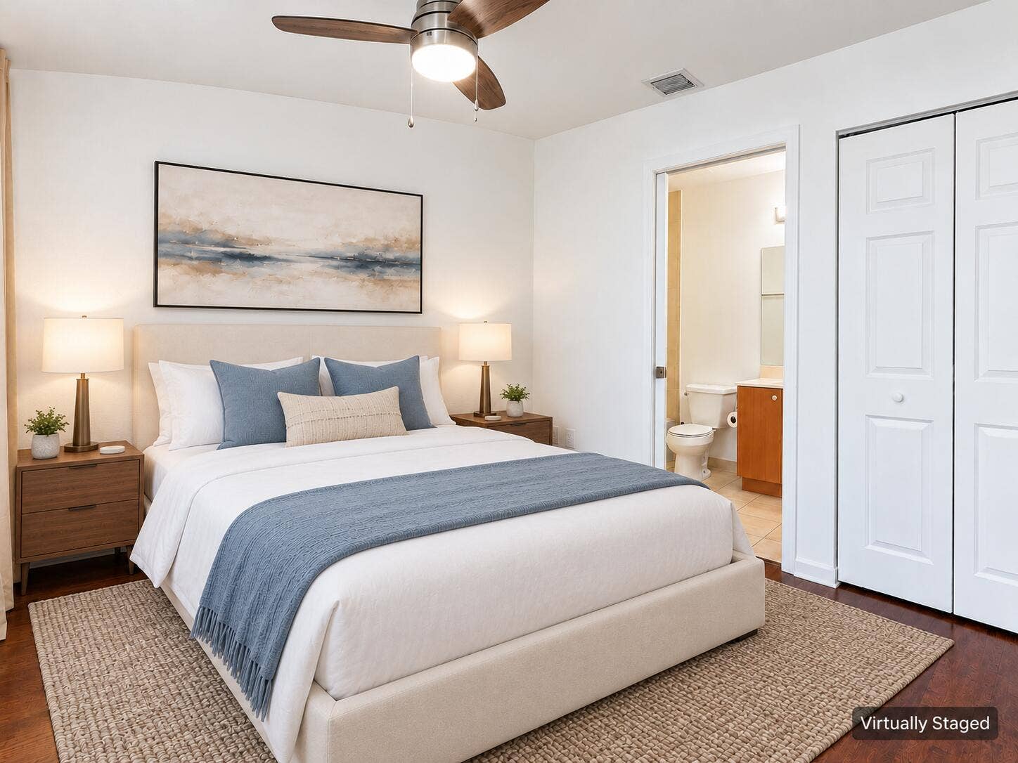2725 NE 8TH Avenue, #112, Wilton Manors, FL 33334 Virtually staged reverse-view guest bedr