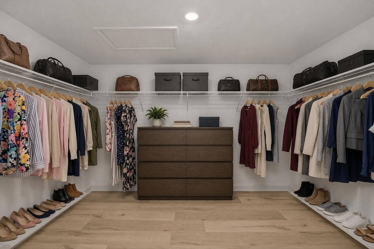 13248 NW Copper Creek Drive, Port St Lucie, FL 34987 Virtually Staged Master''s Closet