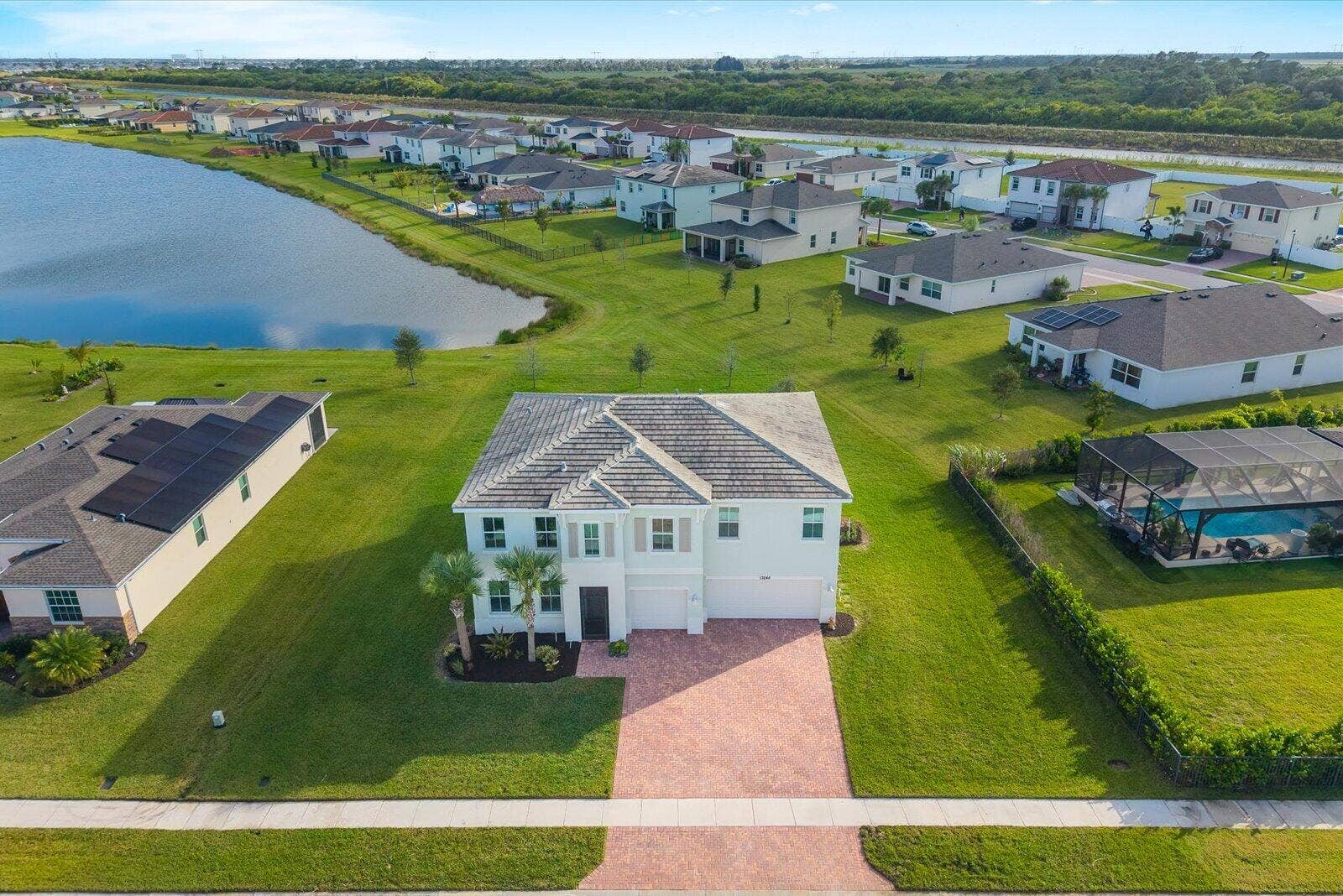 13248 NW Copper Creek Drive, Port St Lucie, FL 34987 Aerial View of home