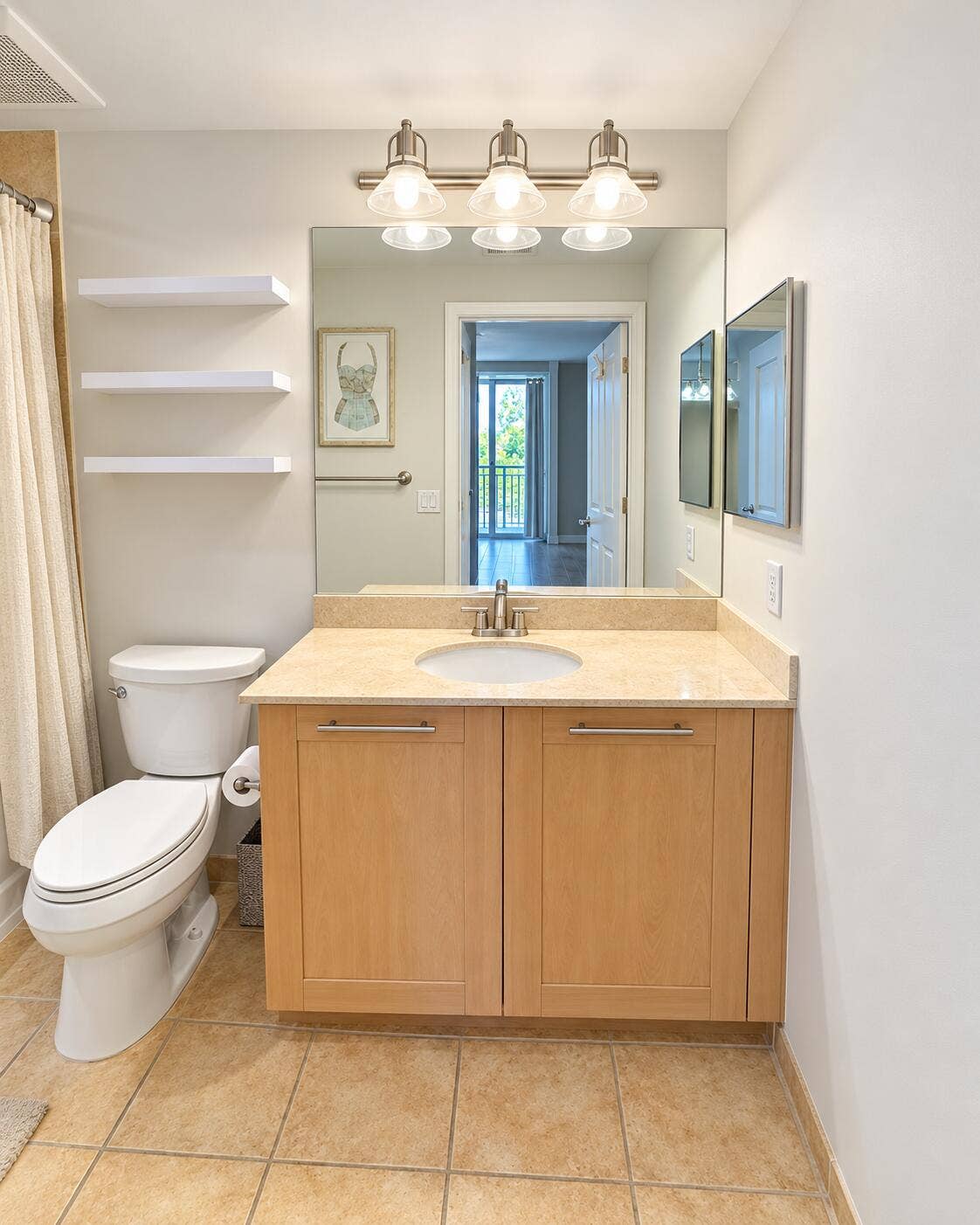 511 SE 5TH Avenue, #1409, Fort Lauderdale, FL 33301 Guest Bathroom View