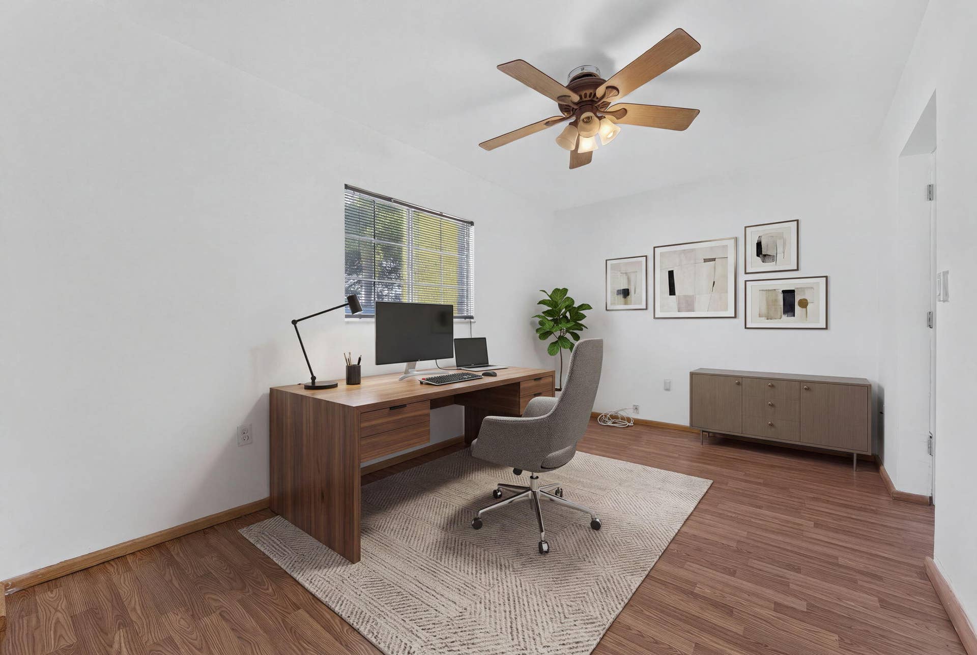 4361 NE 13TH Terrace, Oakland Park, FL 33334 Bonus - flex room off the Primary bedroom. Great home office or 4th bedroom. Virtually staged