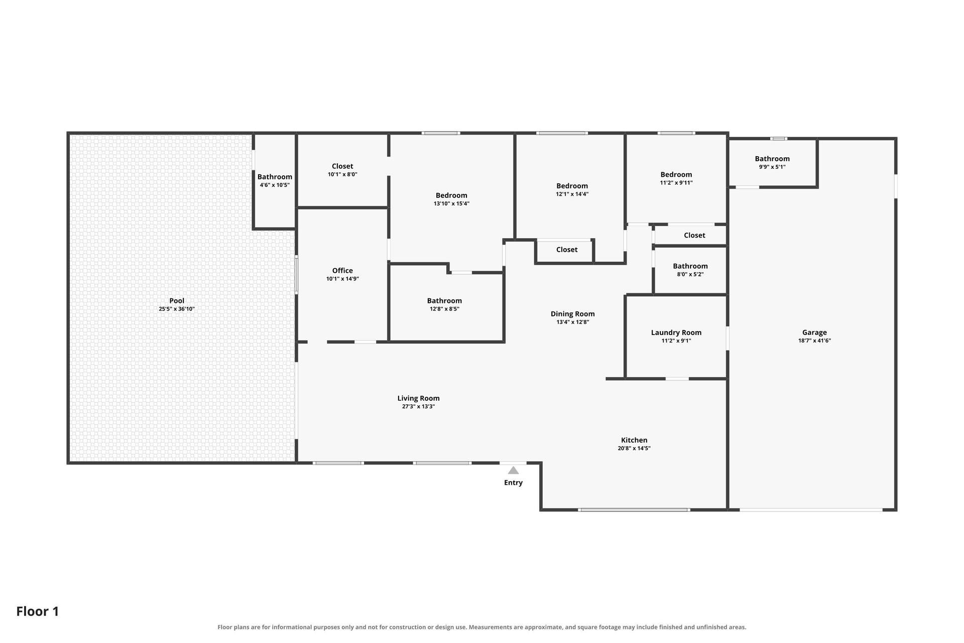4361 NE 13TH Terrace, Oakland Park, FL 33334 Floor Plan