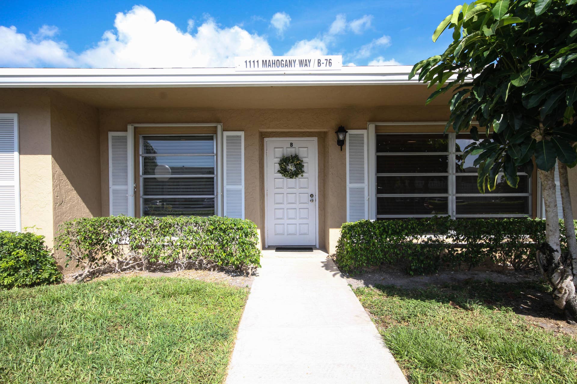 1111 Mahogany Way, #76-B, Delray Beach, FL 33445 Exterior Recently Painted and Roof Replaced.