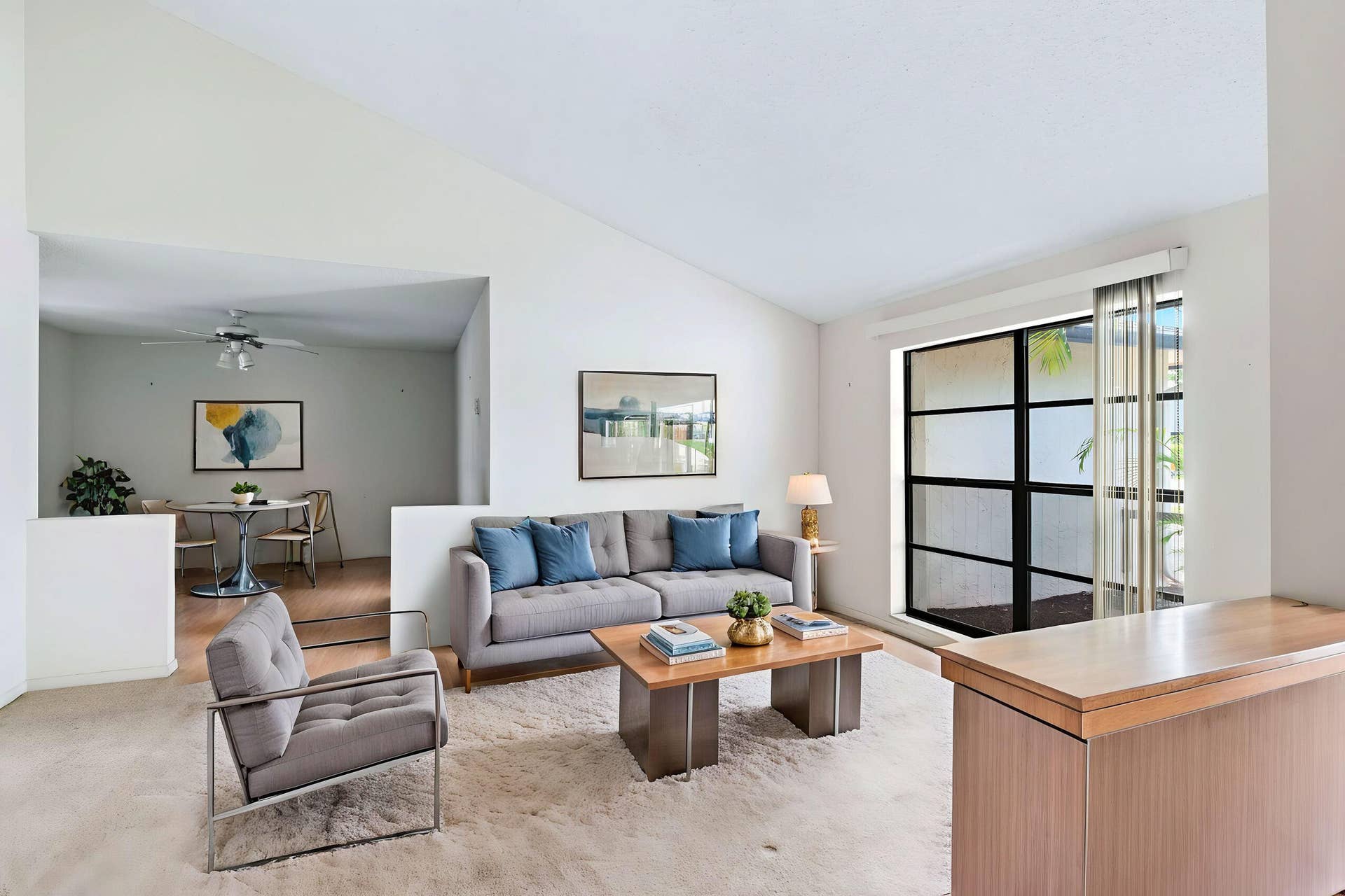 4937 Willow Drive, Boca Raton, FL 33487 Virtually Staged Living Room