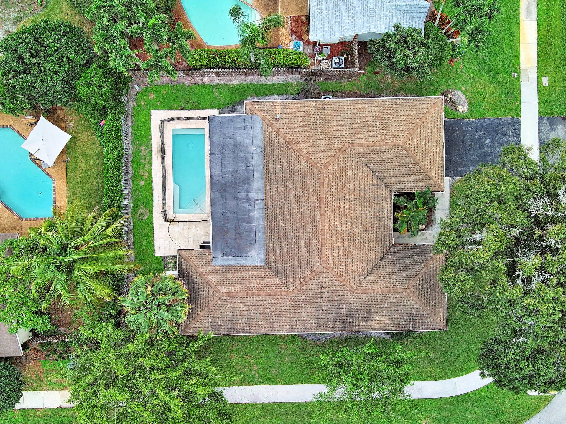 4937 Willow Drive, Boca Raton, FL 33487 Overhead Aerial of House