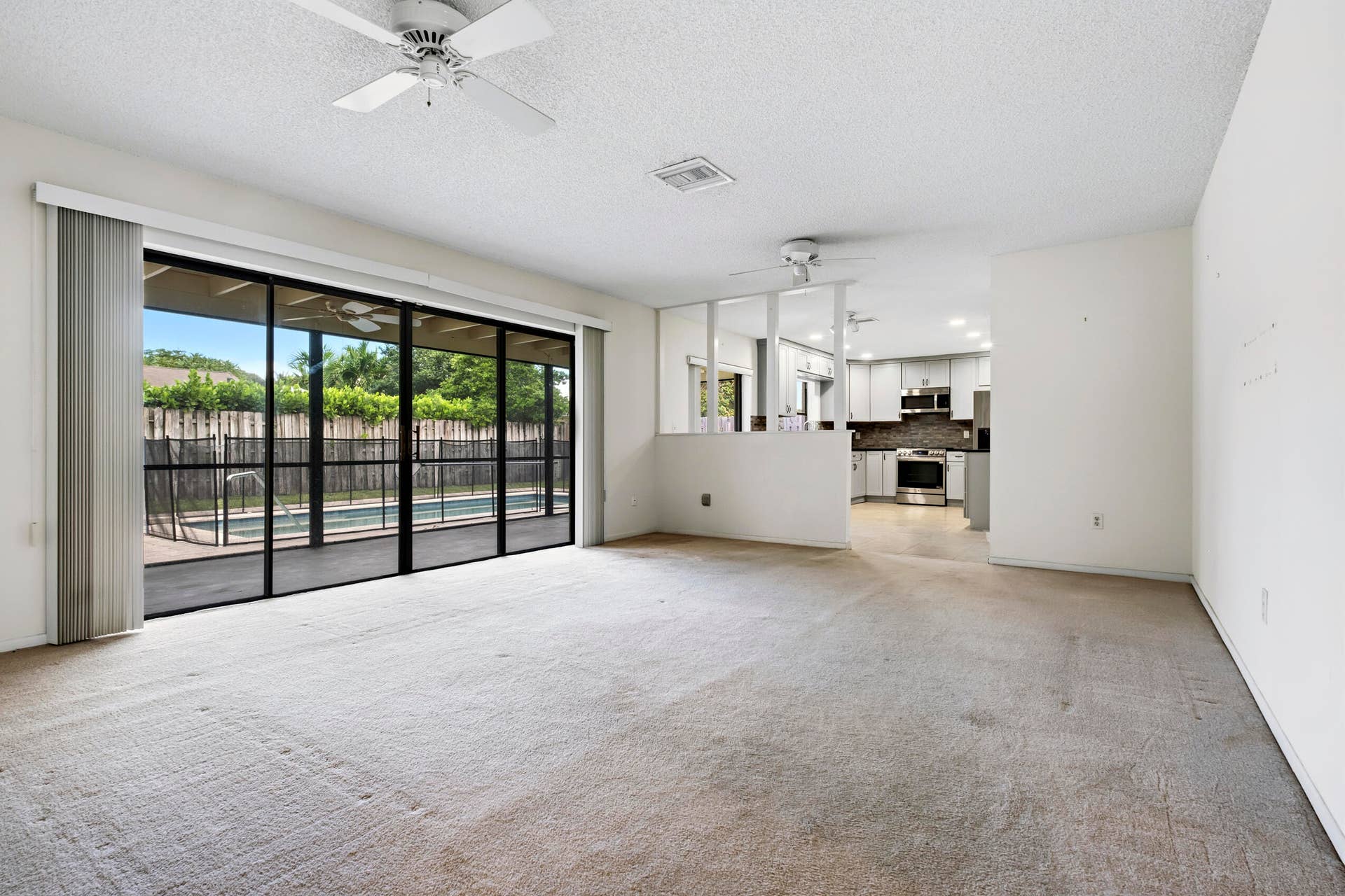 4937 Willow Drive, Boca Raton, FL 33487 Family Room Leads to Kitchen Area