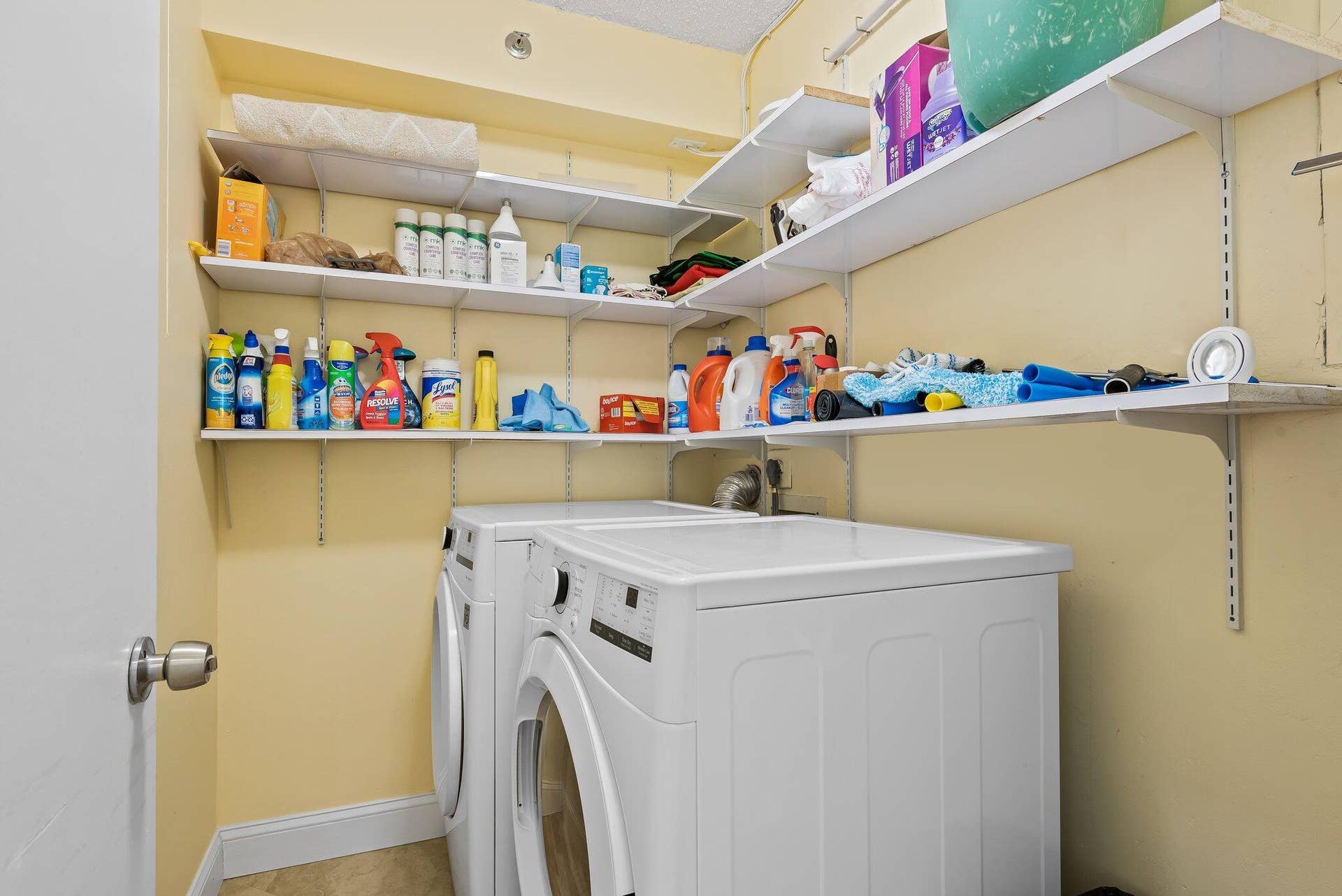 Laundry room with storage