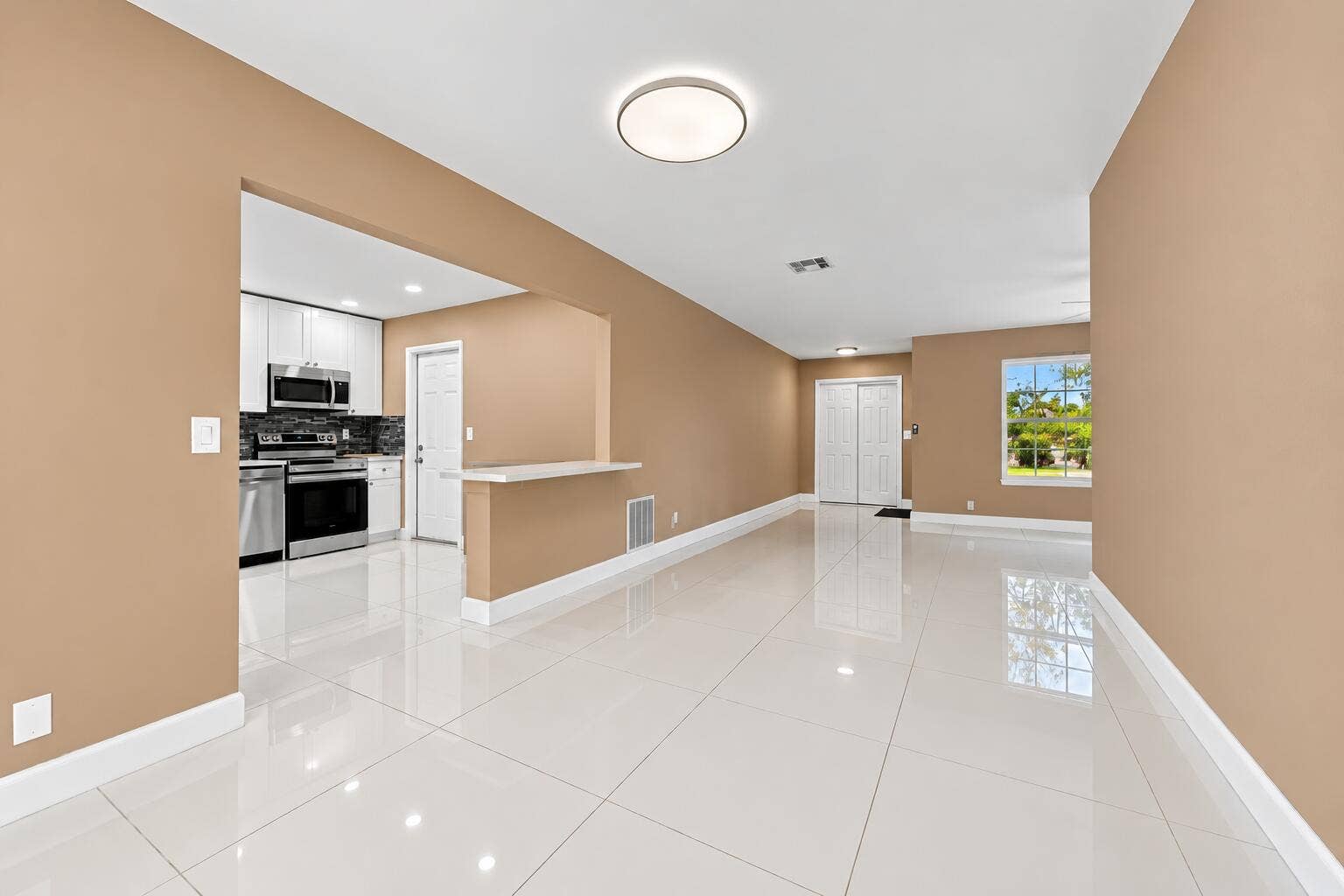 Empty Modern Open-Plan Interior