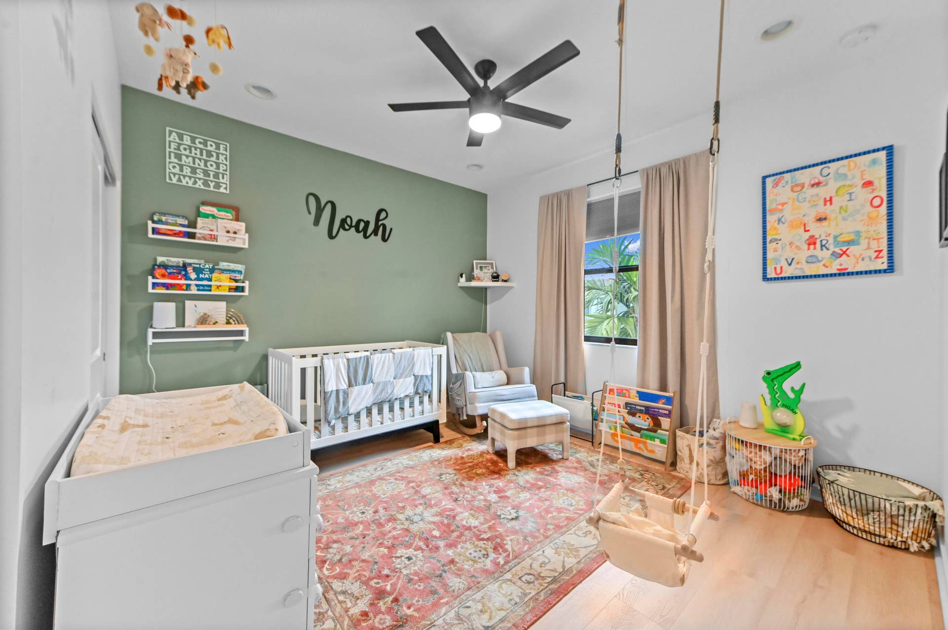 8728 Corvus Drive, Lake Worth, FL 33467 Bedroom #3 has high ceiling, recessed lighting, ceiling fan and closet organizer