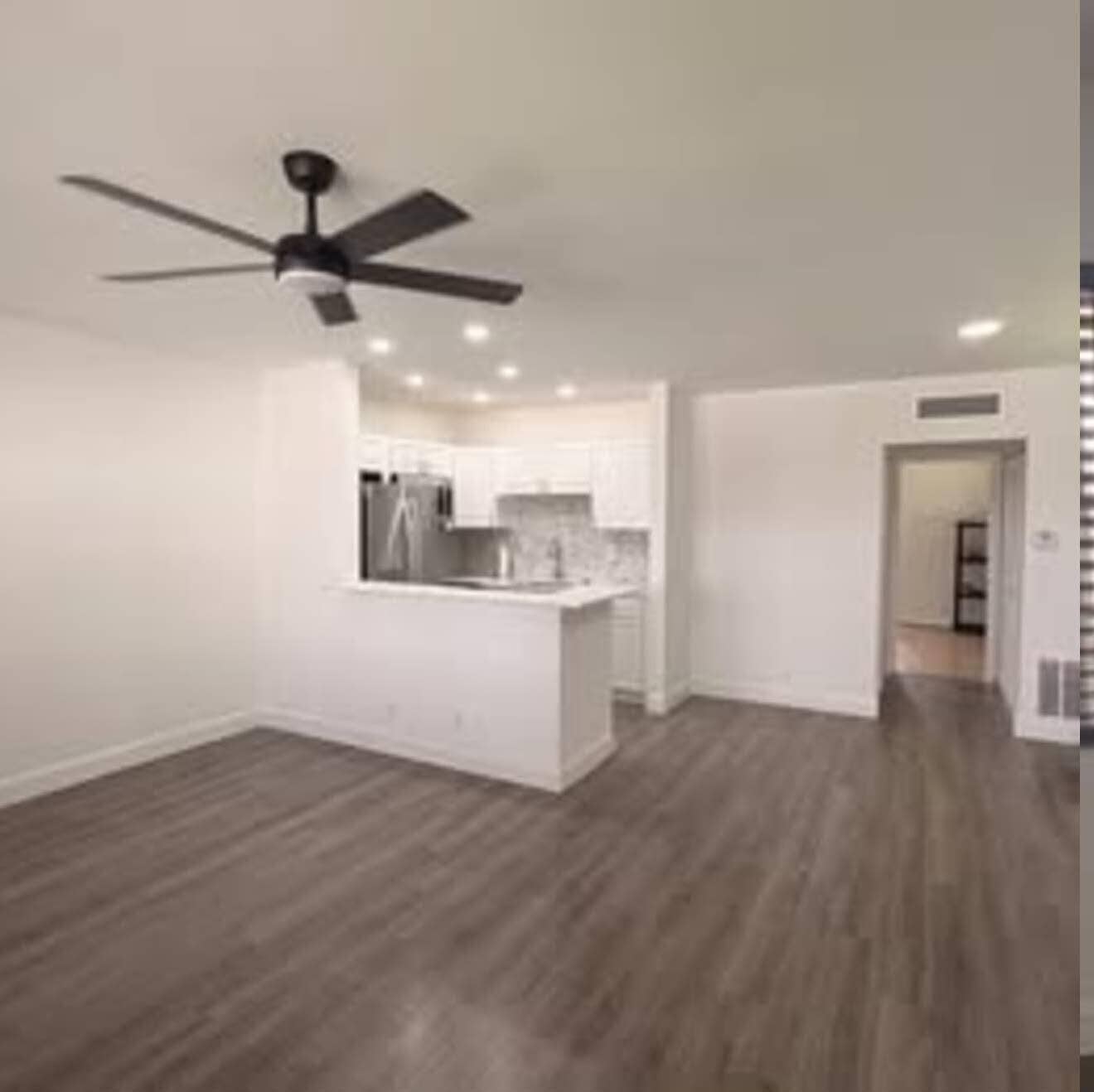Living and kitchen