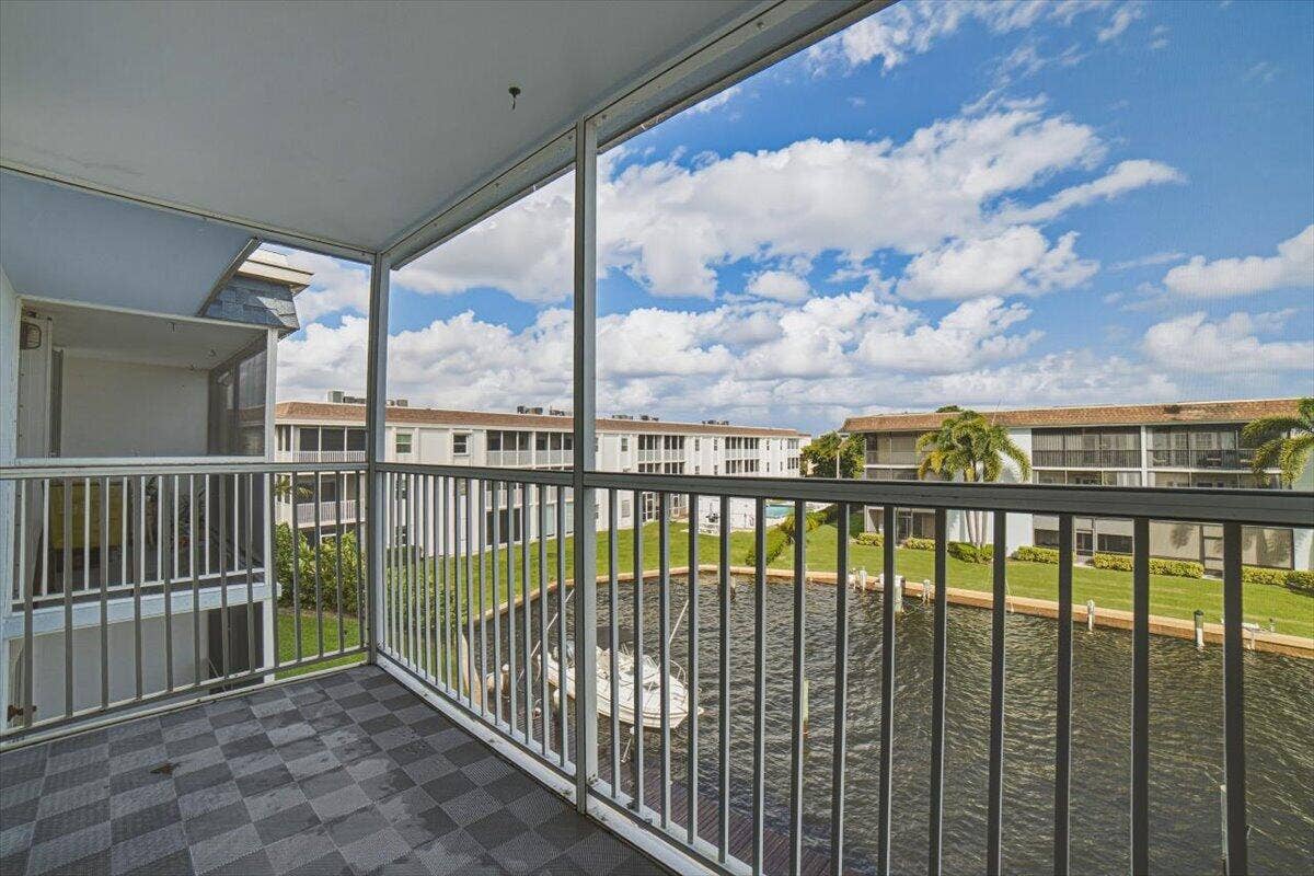 131 Doolen Court, #306, North Palm Beach, FL 33408 Screened In Balcony off Bedroom